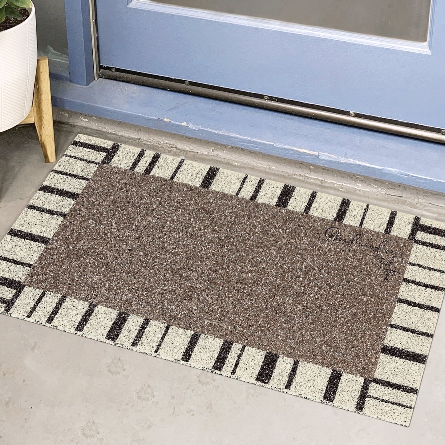 Geometric Modern Outdoor Door Mat, Entry Mat Resist Dirt Non-Slip Washable Thin Door Mats
