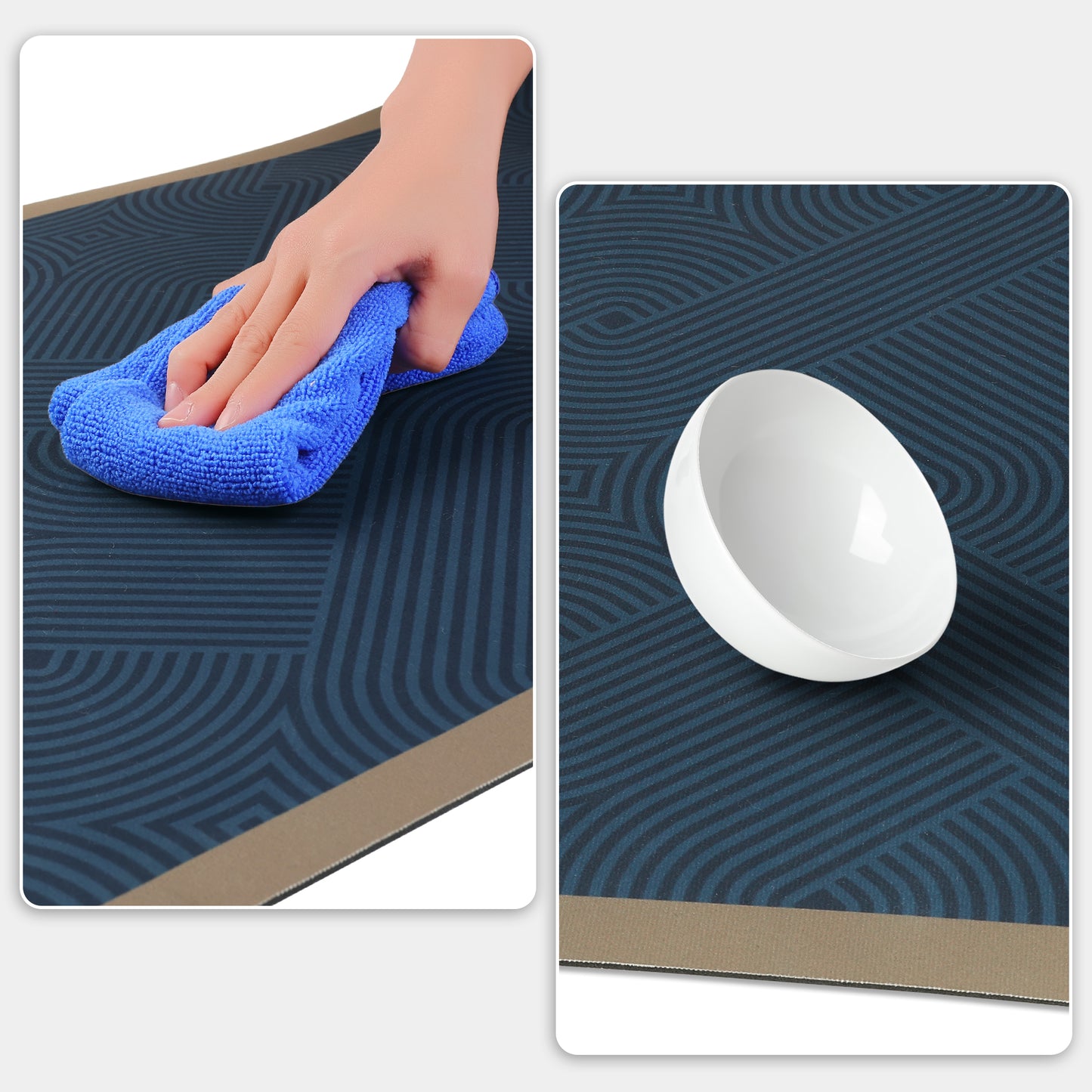Kitchen Mats for Floor Machine Washable, Kitchen Rugs 1 Piece with Non Slip Backing