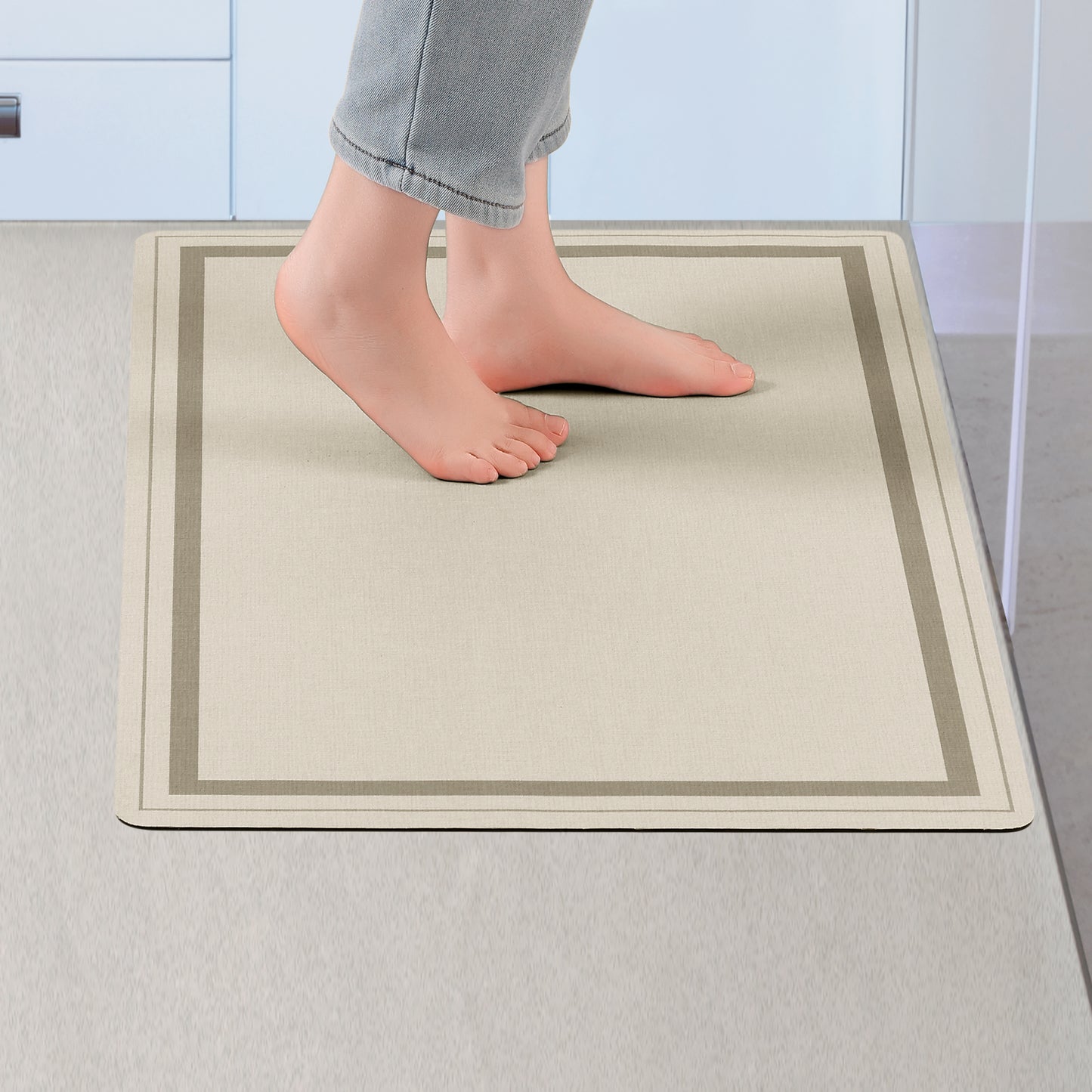 Modern Soft Comfort Kitchen Rug Absorbent Non Slip Kitchen Mat Washable Mats for Floor
