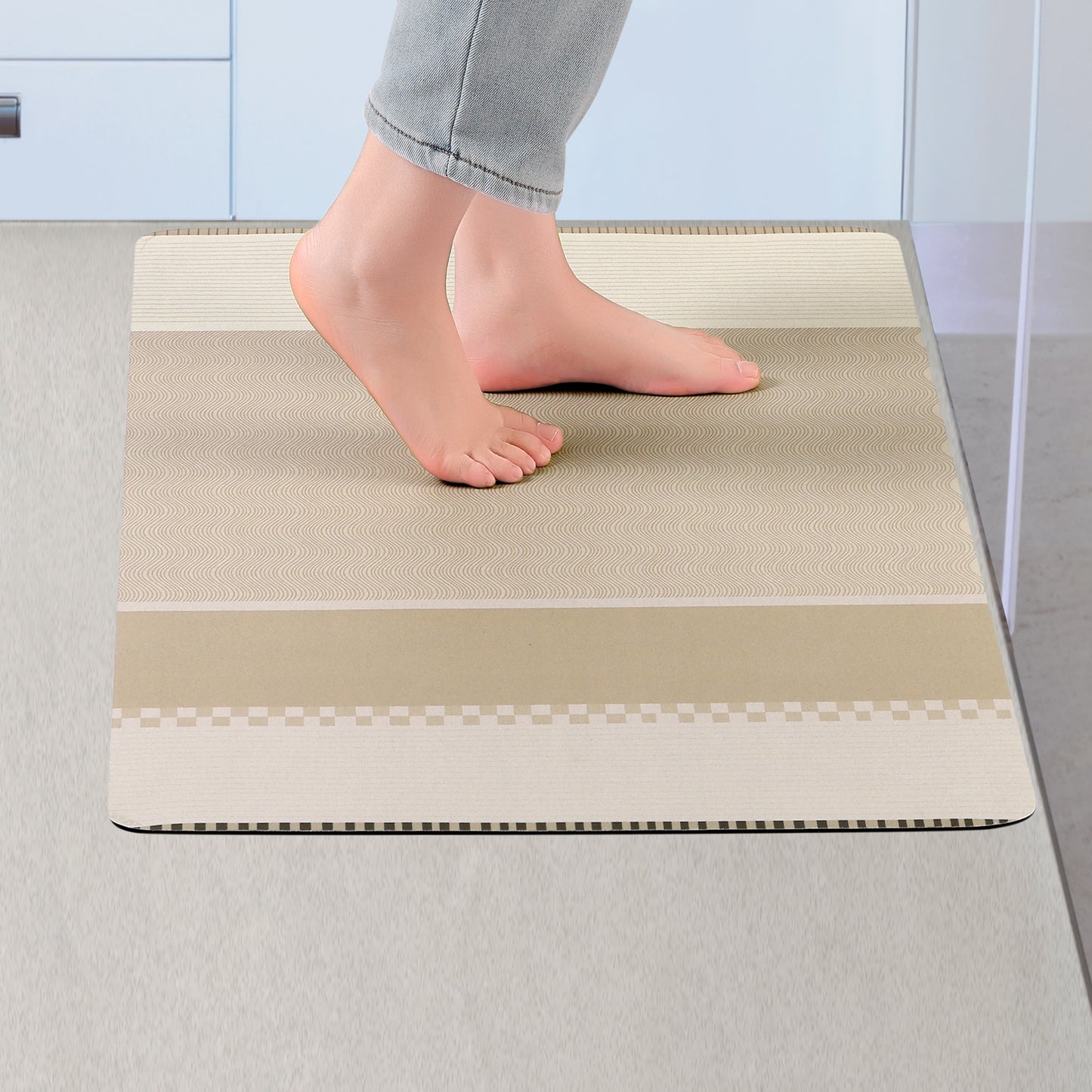 Modern Soft Comfort Kitchen Rug Absorbent Non Slip Kitchen Mat Washable Mats for Floor