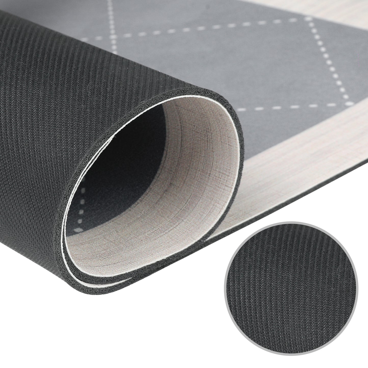 Geometry Kitchen Rug, Cushioned Anti-Fatigue Kitchen Floor Mats, Non Slip Waterproof Comfort Carpet