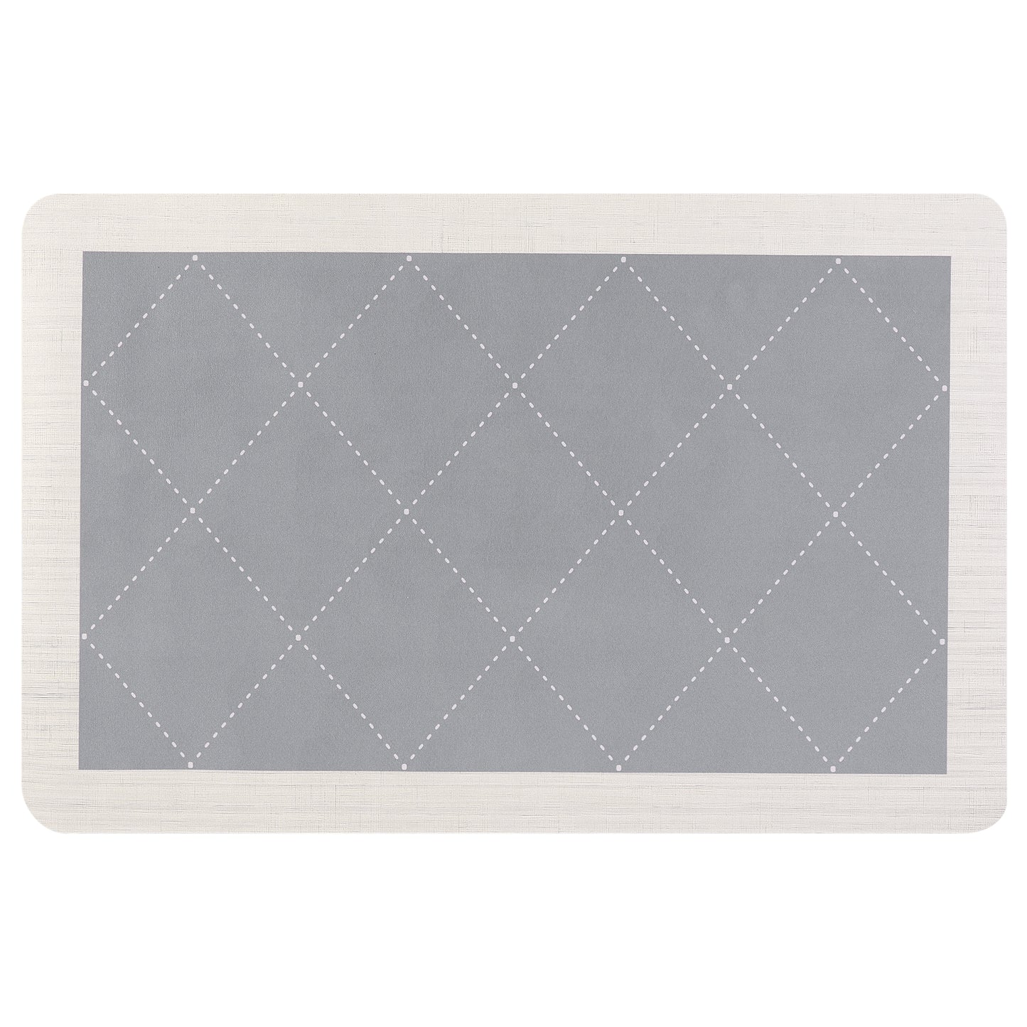 Geometry Kitchen Rug, Cushioned Anti-Fatigue Kitchen Floor Mats, Non Slip Waterproof Comfort Carpet