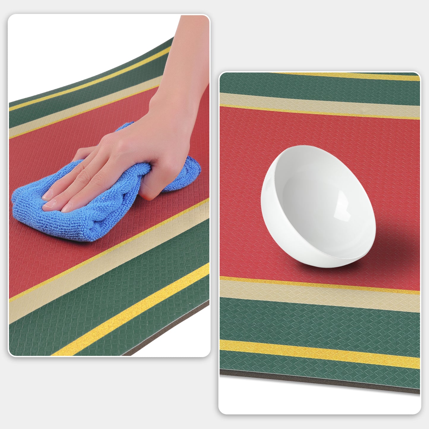 Kitchen Rugs and Kitchen Mats Non Skid Washable, Machine Washable Standing Mats