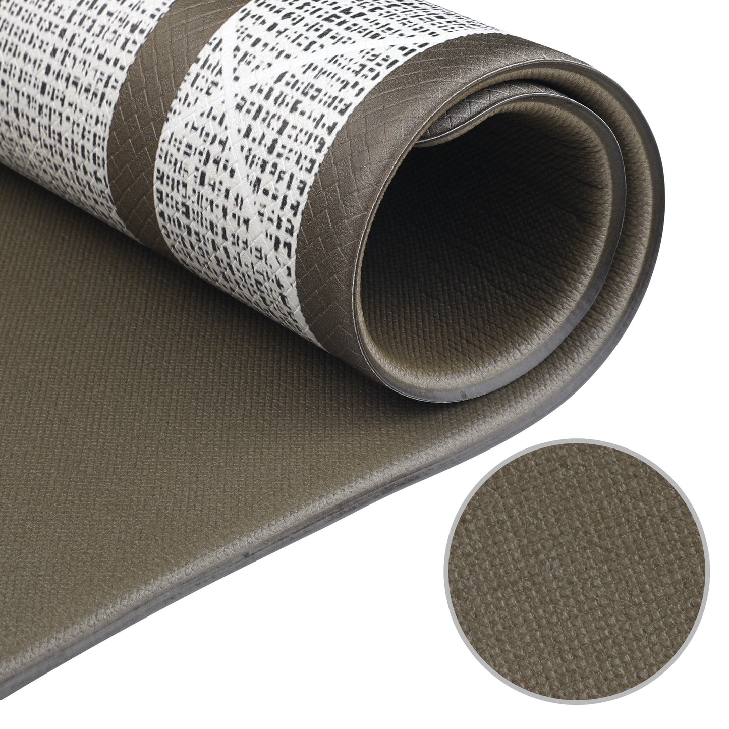 Geometry PVC Kitchen Mats, Waterproof Non-slip Washable and Oil Resistant Leather Kitchen Floor Mats