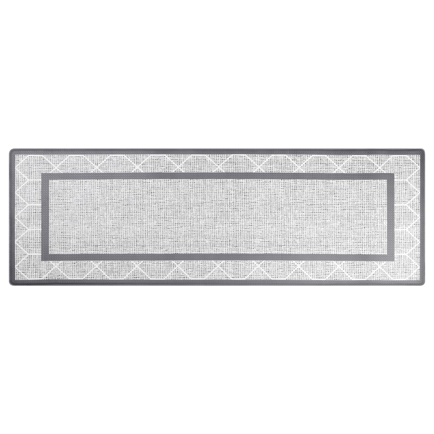 Geometry PVC Kitchen Mats, Waterproof Non-slip Washable and Oil Resistant Leather Kitchen Floor Mats