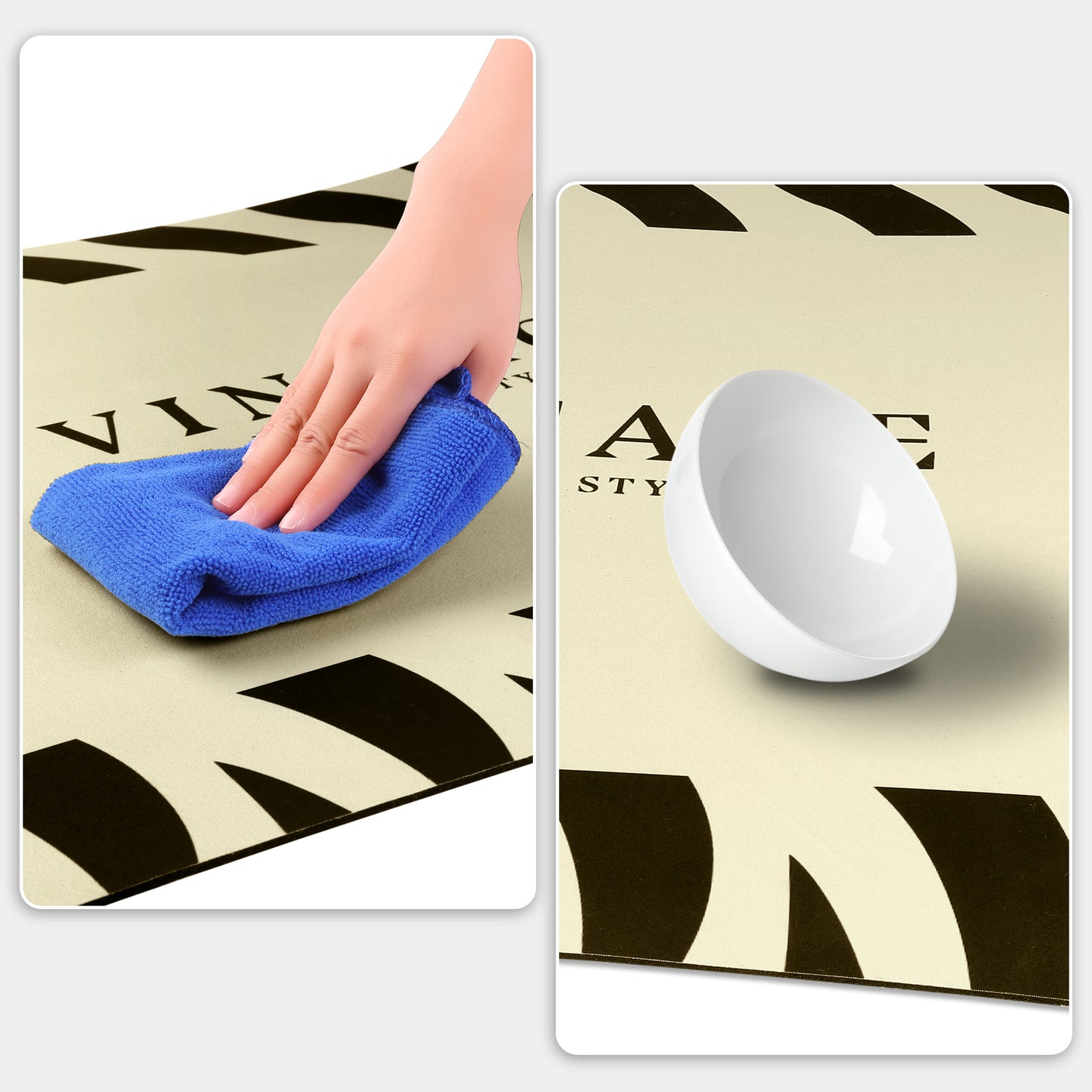 Abstract Geometric Pattern Kitchen Mats, Soft Floor Mats for Bathroom and Living Room