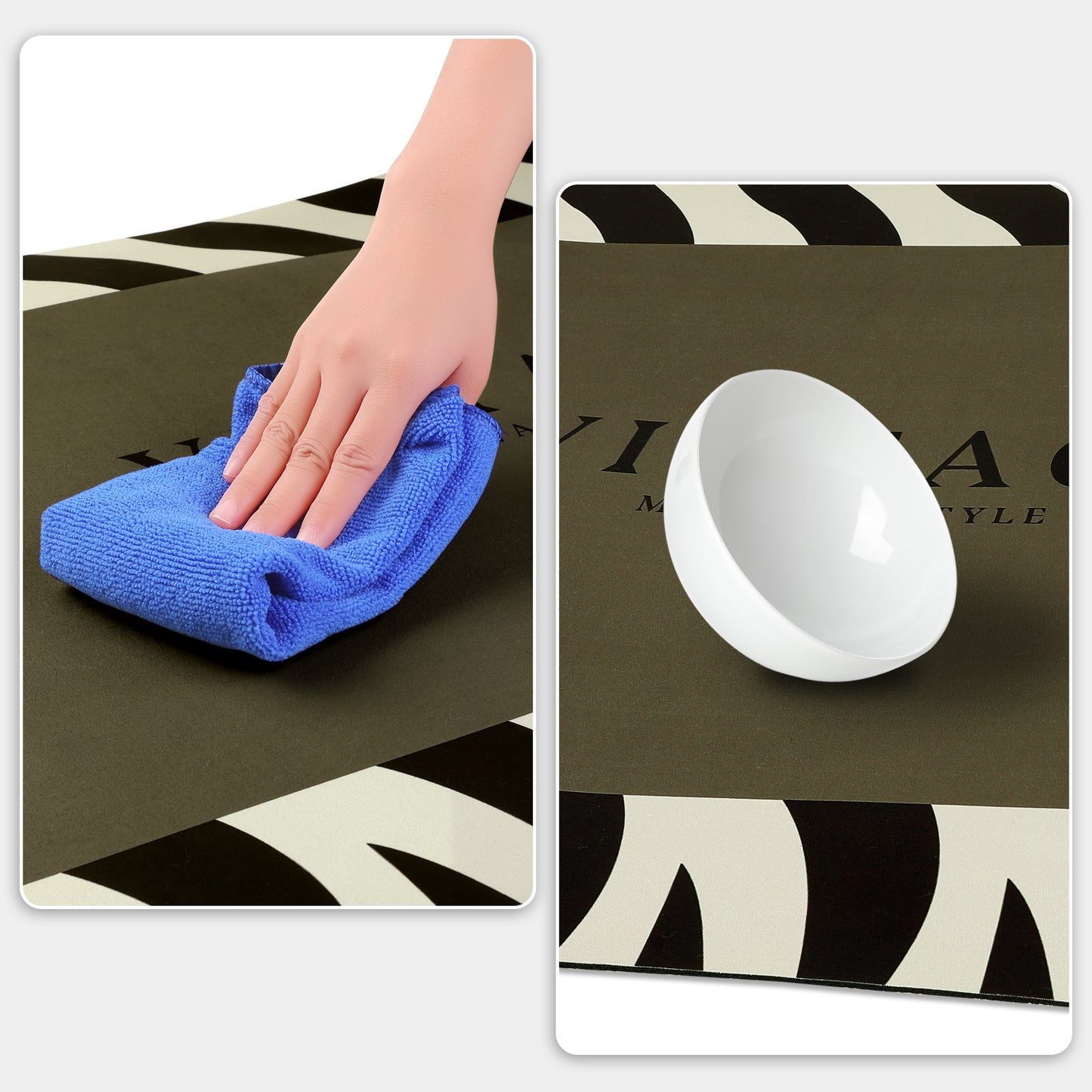 Abstract Geometric Pattern Kitchen Mats, Soft Floor Mats for Bathroom and Living Room