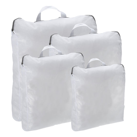 Portable Laundry Bags Laundry Wash Bags 4 Pcs Set White Gray