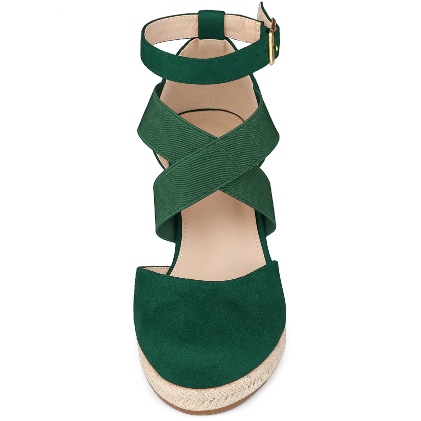 Women's Espadrilles Closed Toe Wedges Heels Sandals
