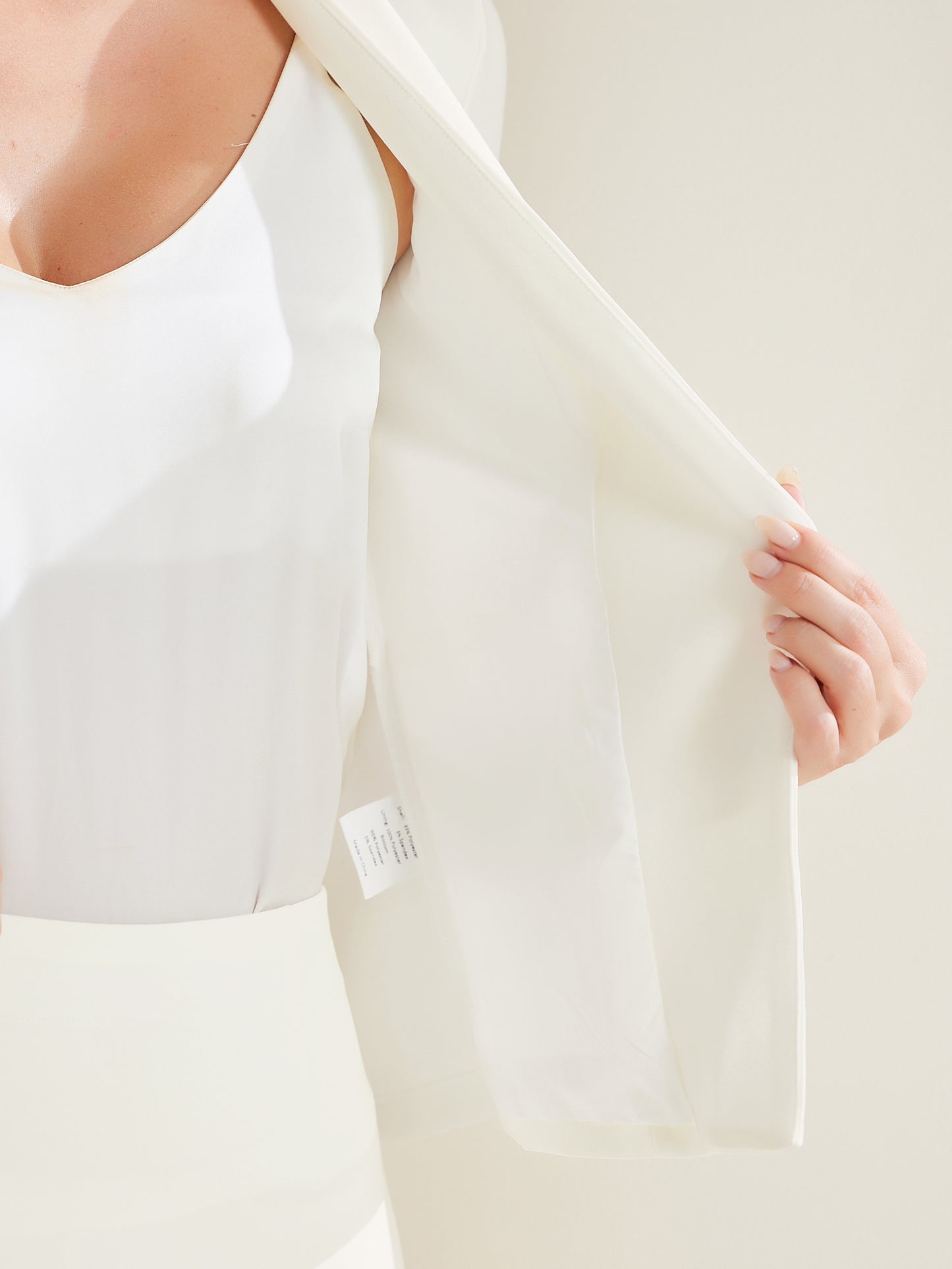Women's 2 Piece Business Skirt Suit Set Office Work Collarless Blazer Pencil Skirt
