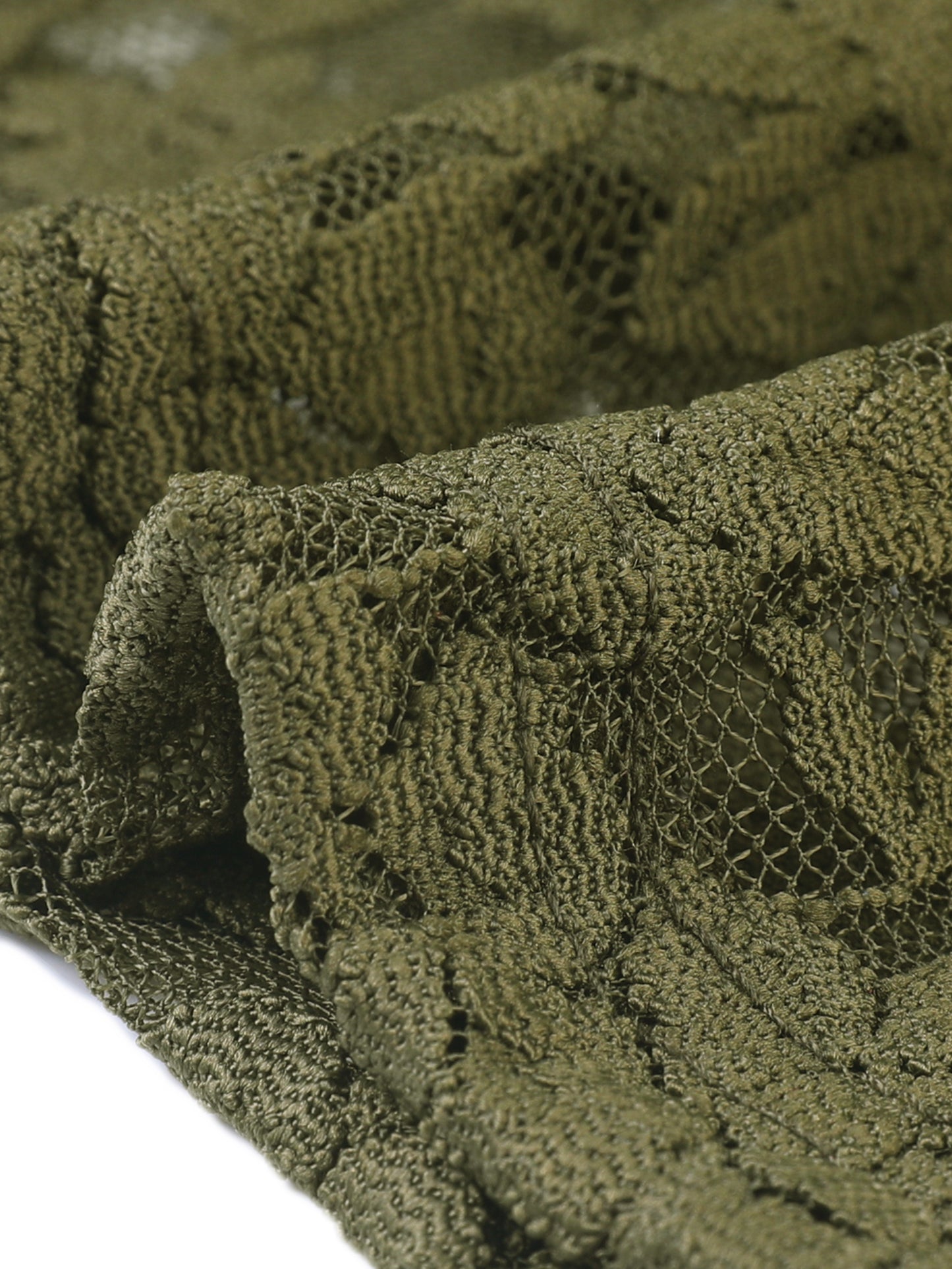 Women Plus Size Cardigans Lace Lightweight Crochet 3/4 Sleeve Cover Up Jacket