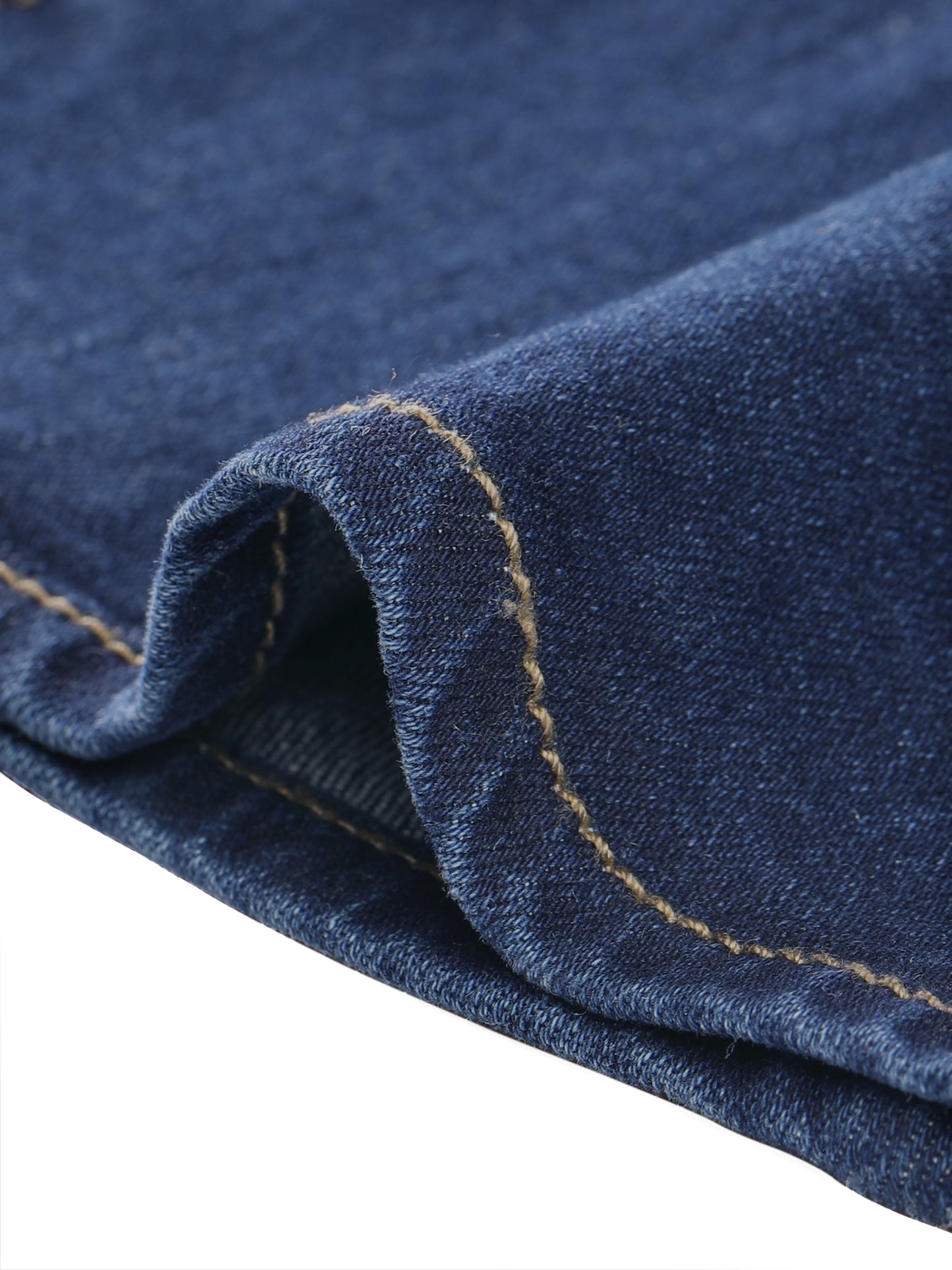 Falda vaquera midi ajustada de cintura alta con volantes y cola de pez para mujer