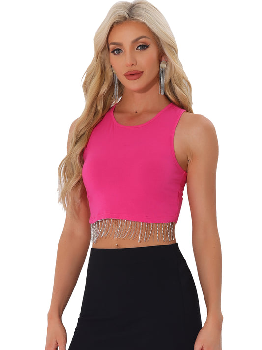 Women's Sleeveless Summer Crop Tank Top