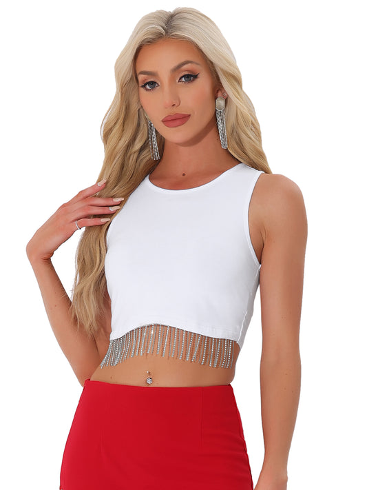 Women's Sleeveless Summer Crop Tank Top