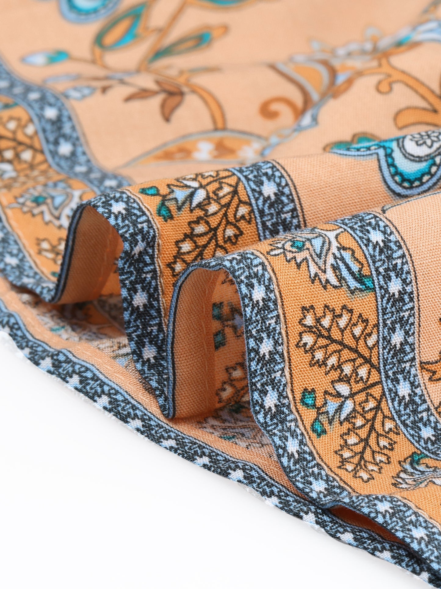 Women's Boho Skirt Summer Floral Bohemian Tassels Elastic Waist Maxi Skirt