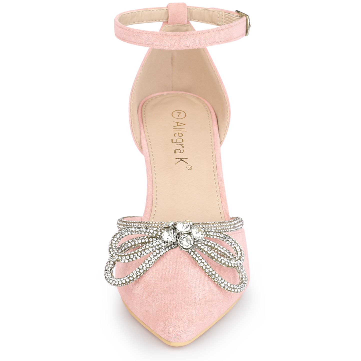 Women's Rhinestones Bow Wedding Shoes Stiletto Heel Sandals Pumps