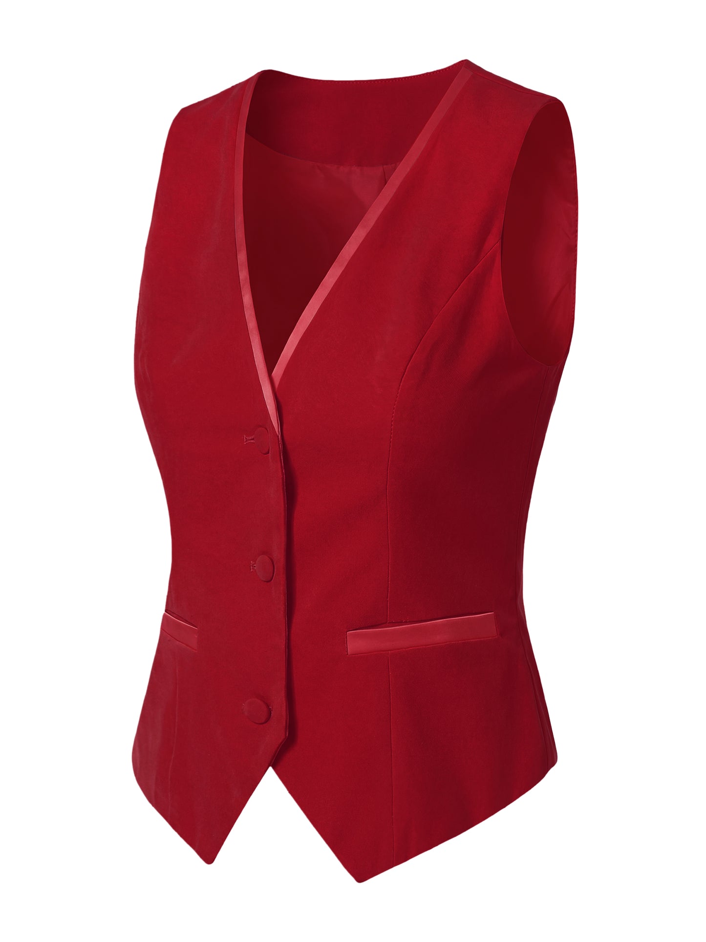 Women's Retro Sleeveless Steampunk Blazer Dressy Vest Velvet Suit Waistcoat (Available in Plus Size)