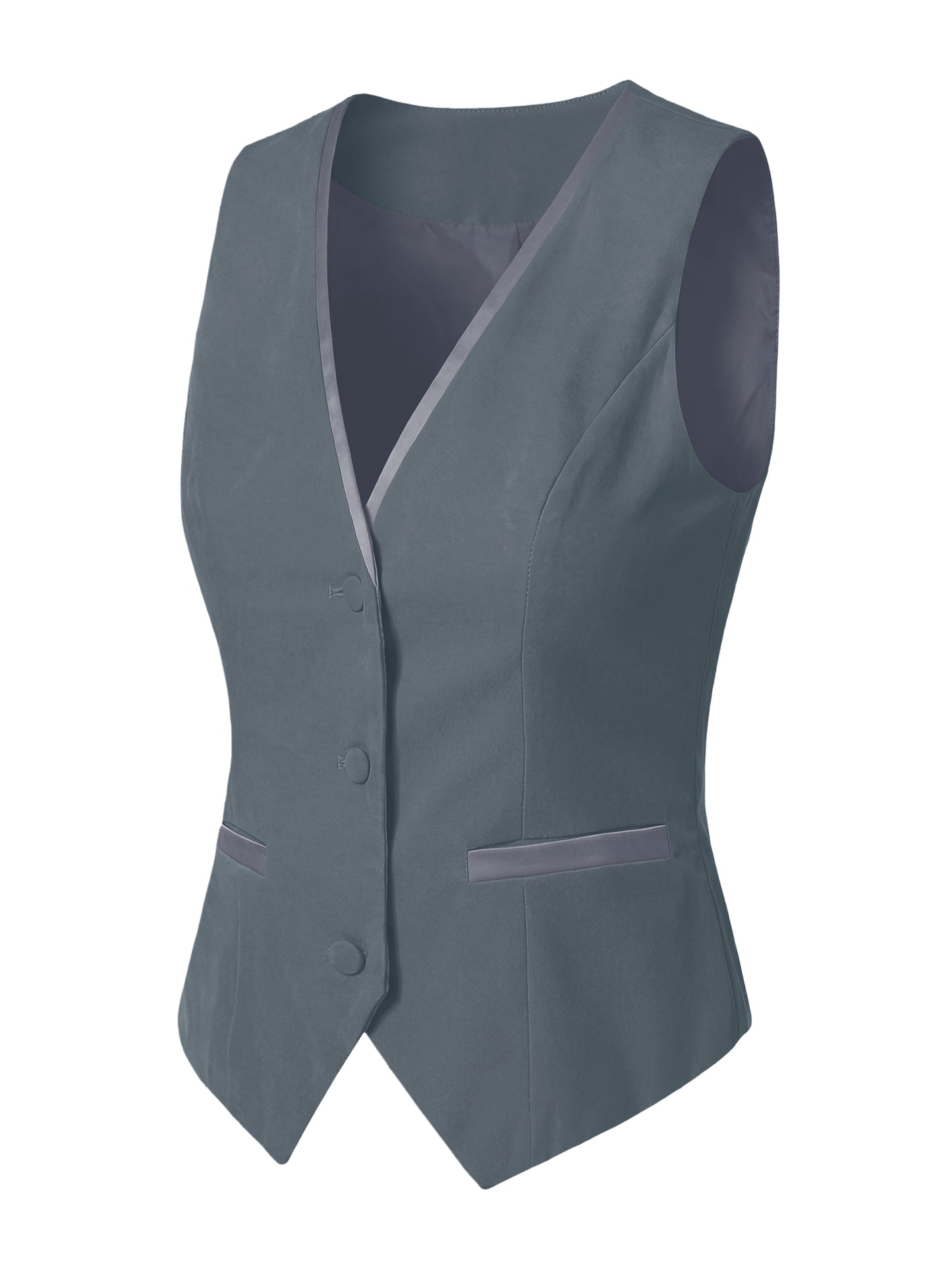 Women's Retro Sleeveless Steampunk Blazer Dressy Vest Velvet Suit Waistcoat (Available in Plus Size)