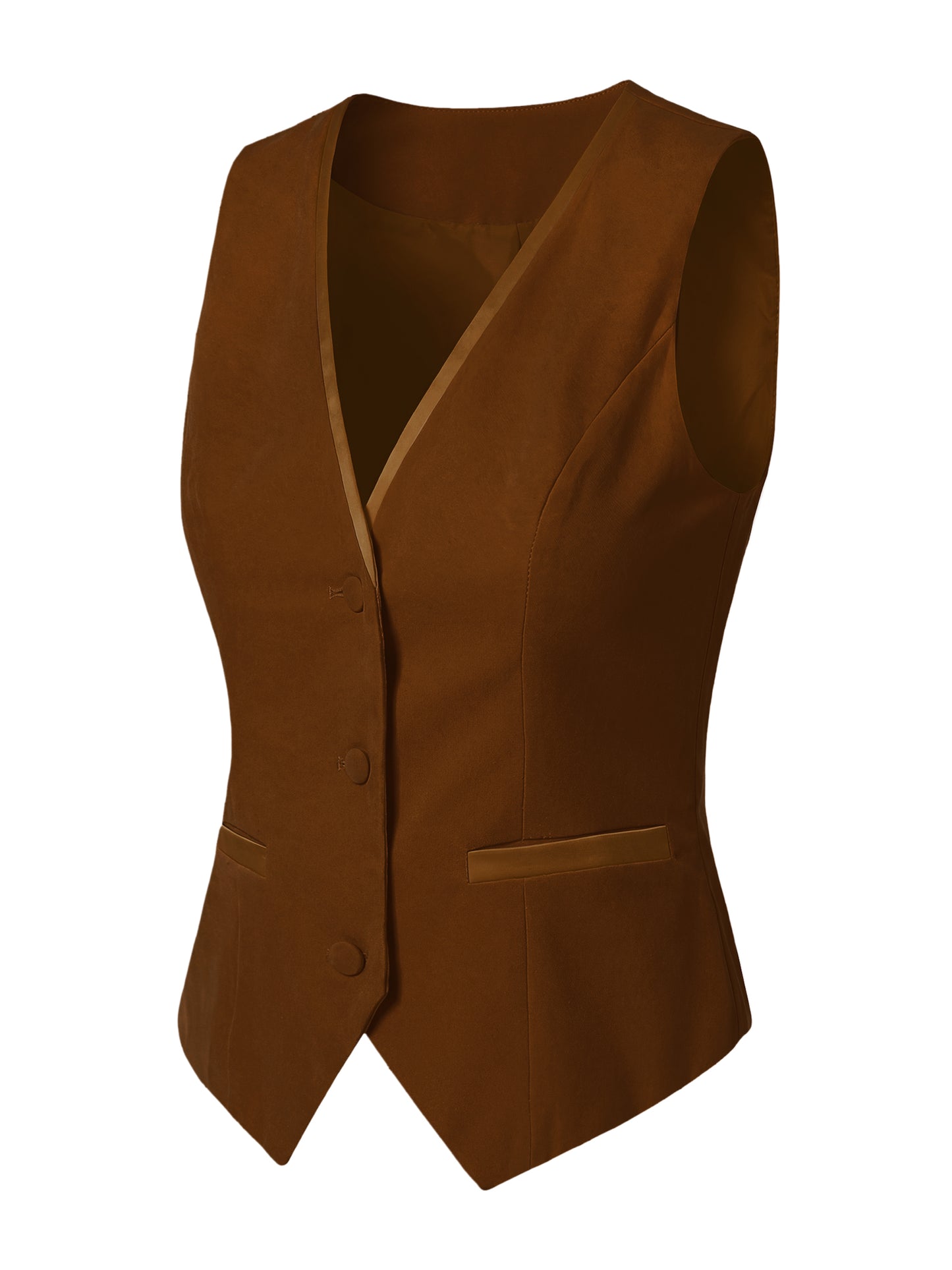 Women's Retro Sleeveless Steampunk Blazer Dressy Vest Velvet Suit Waistcoat (Available in Plus Size)
