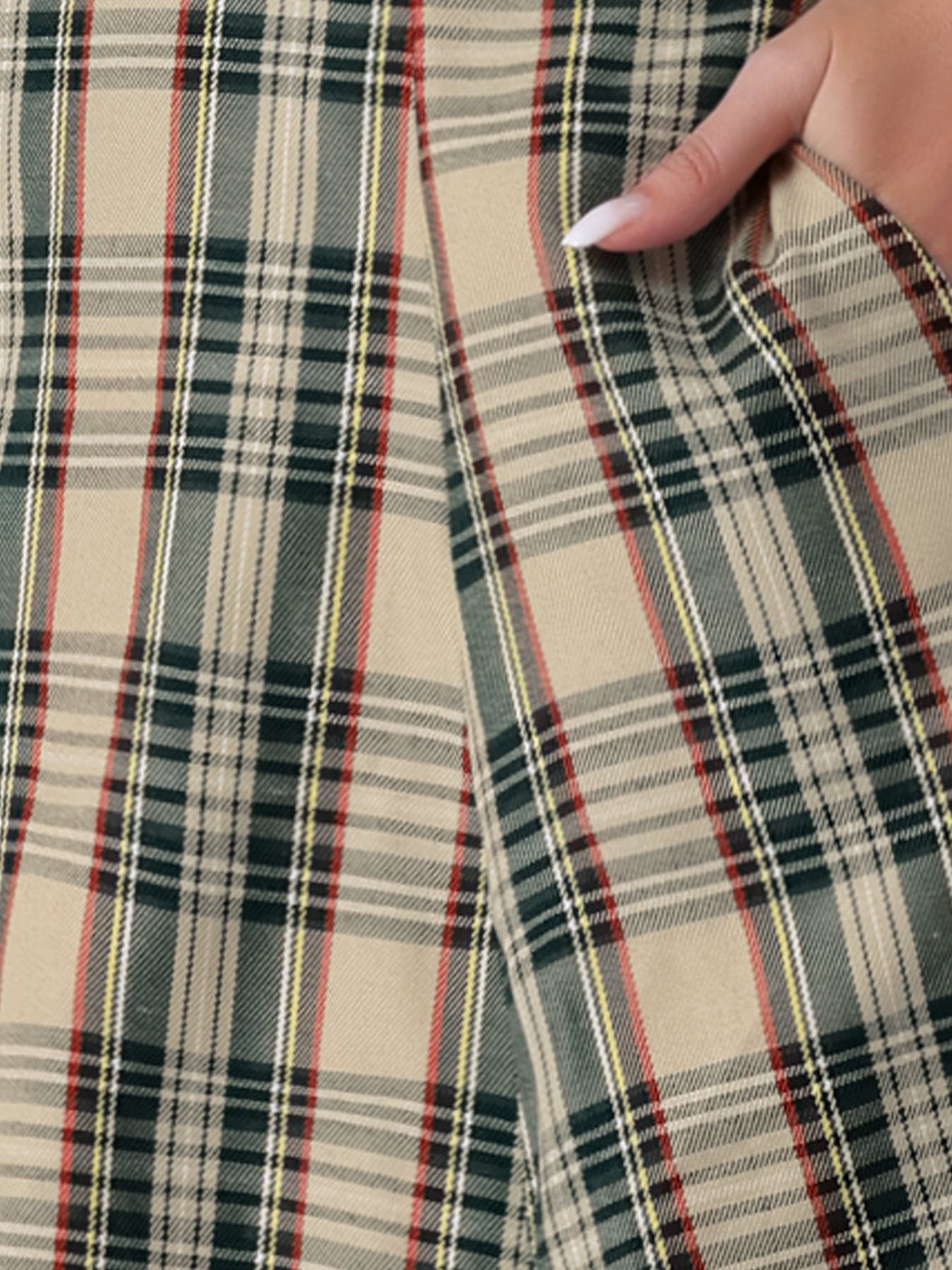 Women's Overall Dress Tartan Plaid Pinafore Suspender Skirt