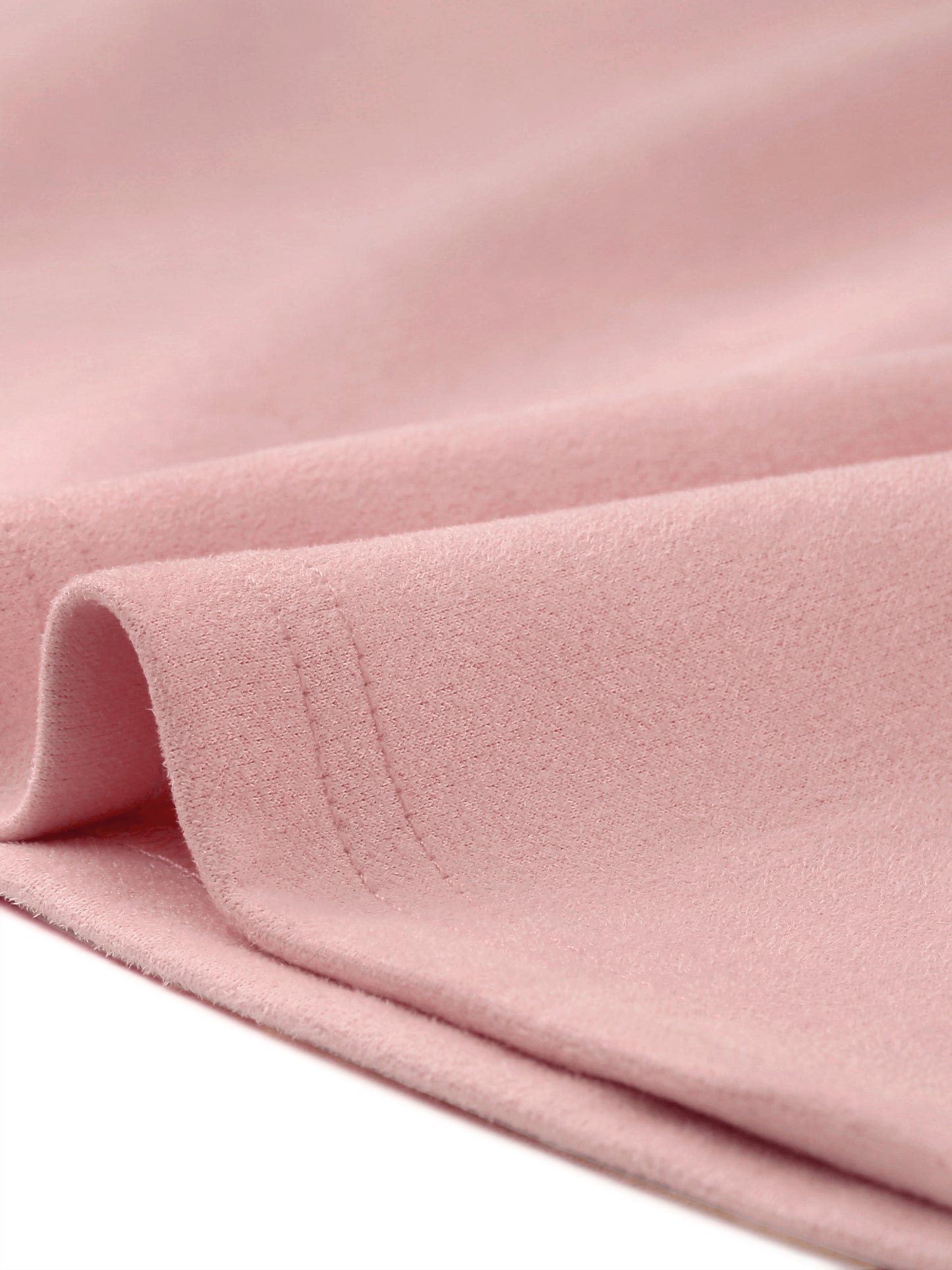 Falda midi elástica de ante sintético con bolsillos y cinturón para mujer