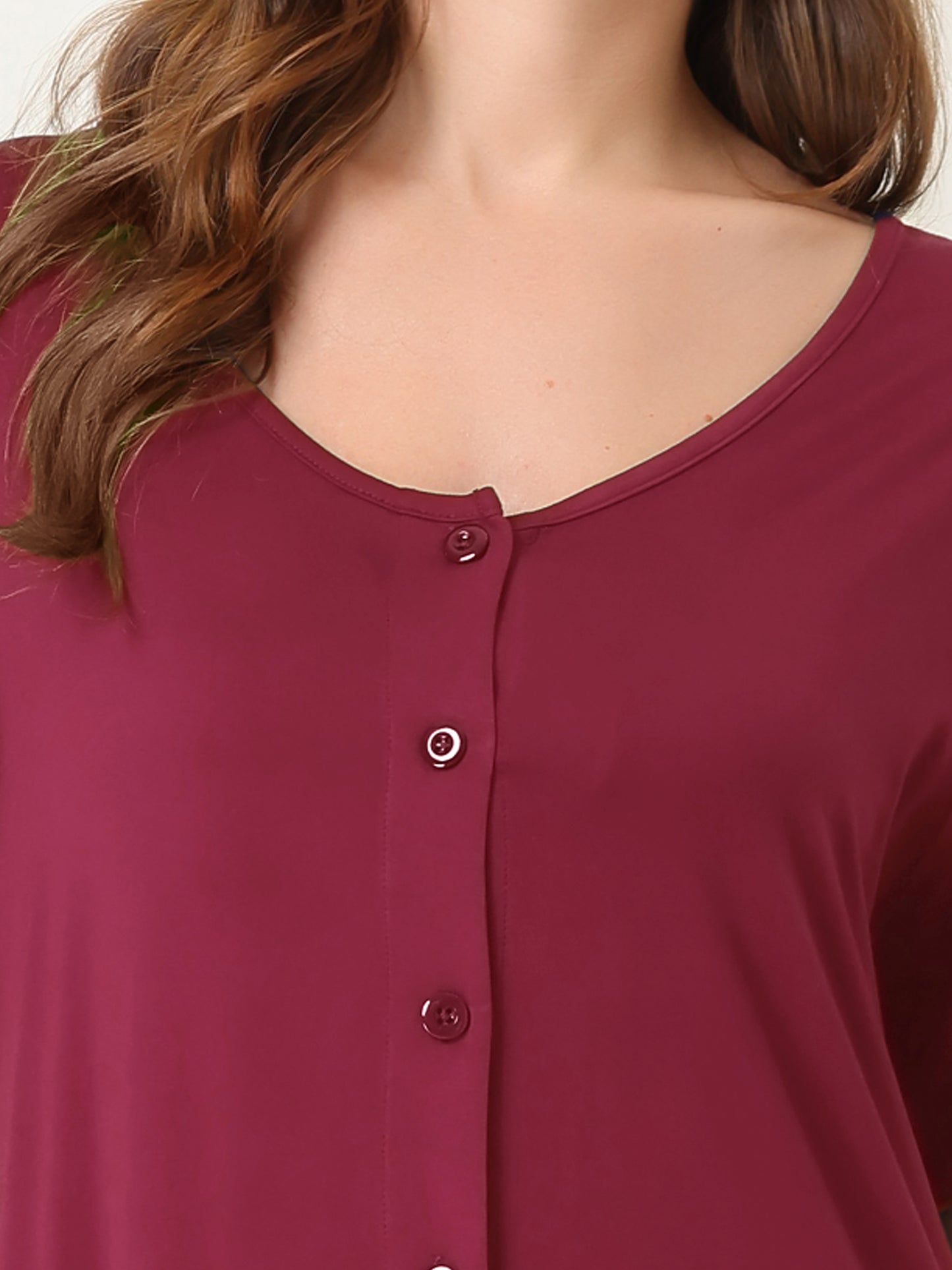 Chemise de nuit à manches courtes pour femme, chemise de nuit boutonnée, vêtements de nuit, robe pyjama