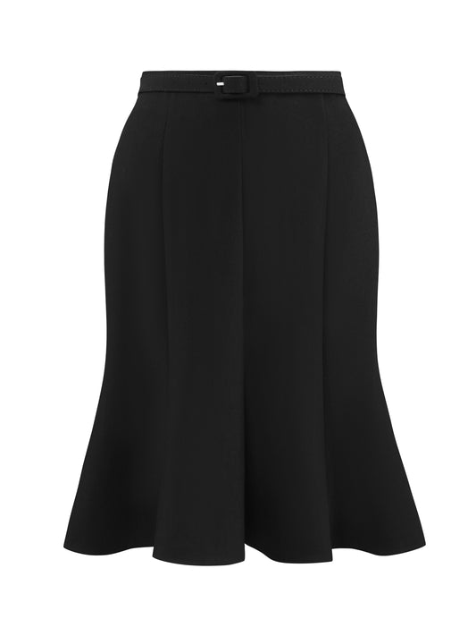 Women's Fishtail Skirts Formal High Waist Ruffle Mini Skirt