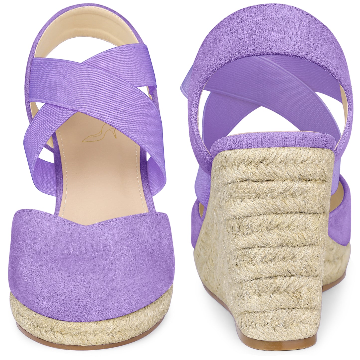 Sandalias de alpargatas con plataforma y punta cerrada para mujer