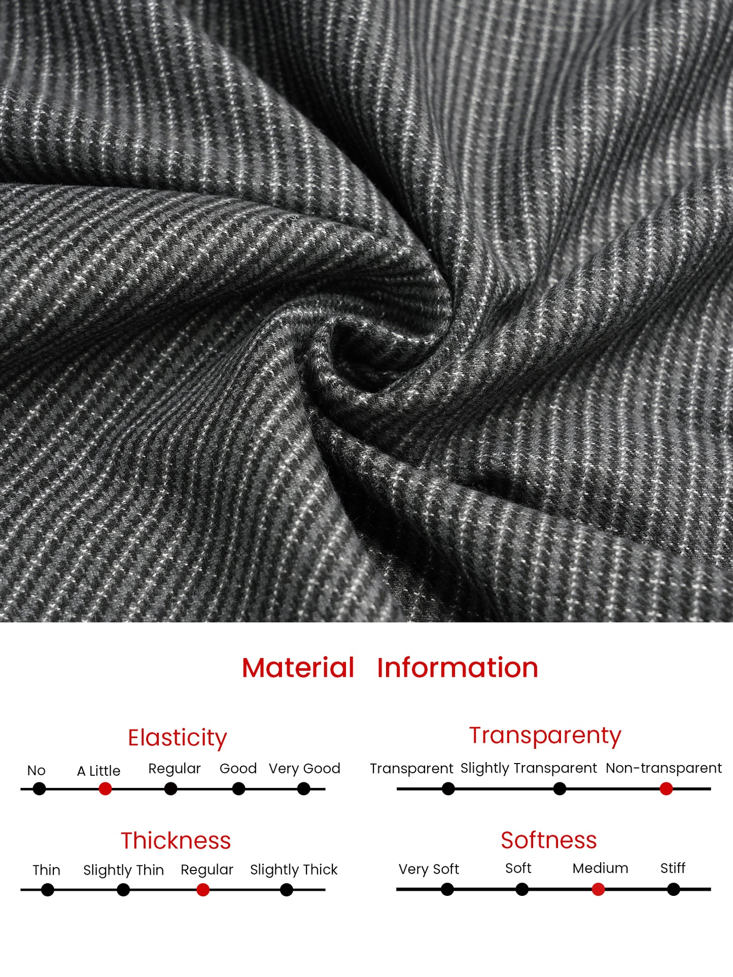 Falda de oficina a cuadros escoceses de cintura alta hasta la rodilla para mujer