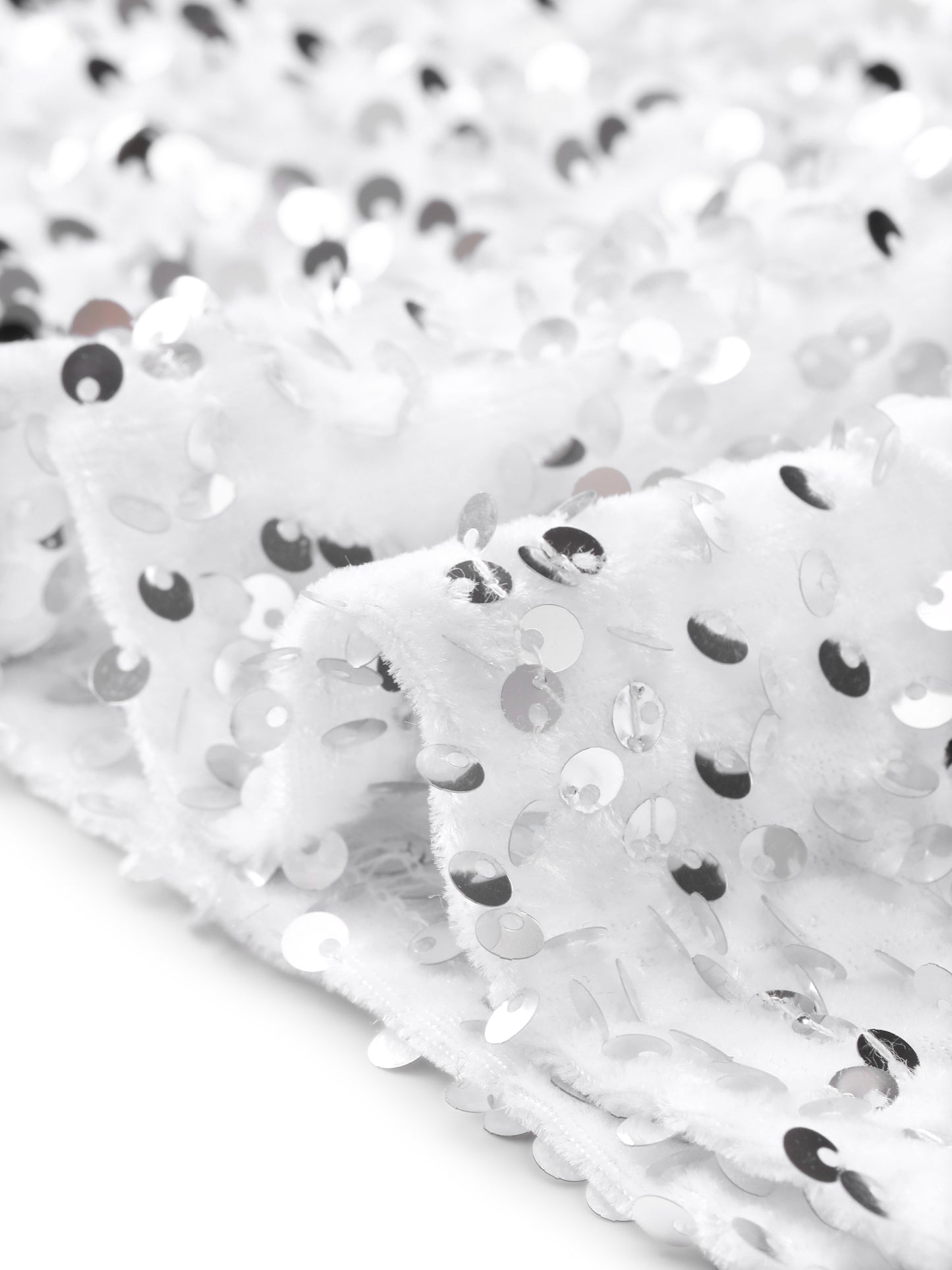 Falda larga de fiesta con lentejuelas y cintura elástica de terciopelo para mujer