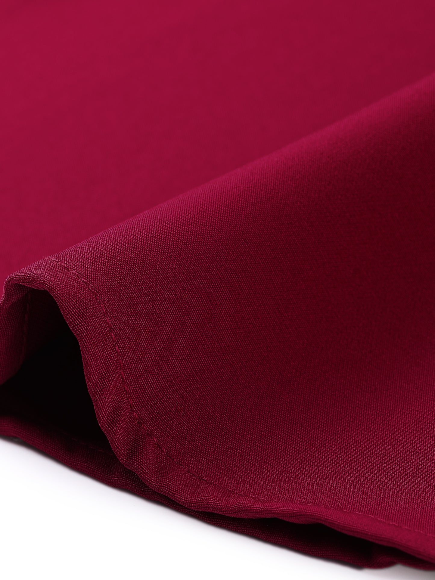 Women's Casual Office A-Line Skirt Button Decor High Waist Midi Flared Pleated Skirt