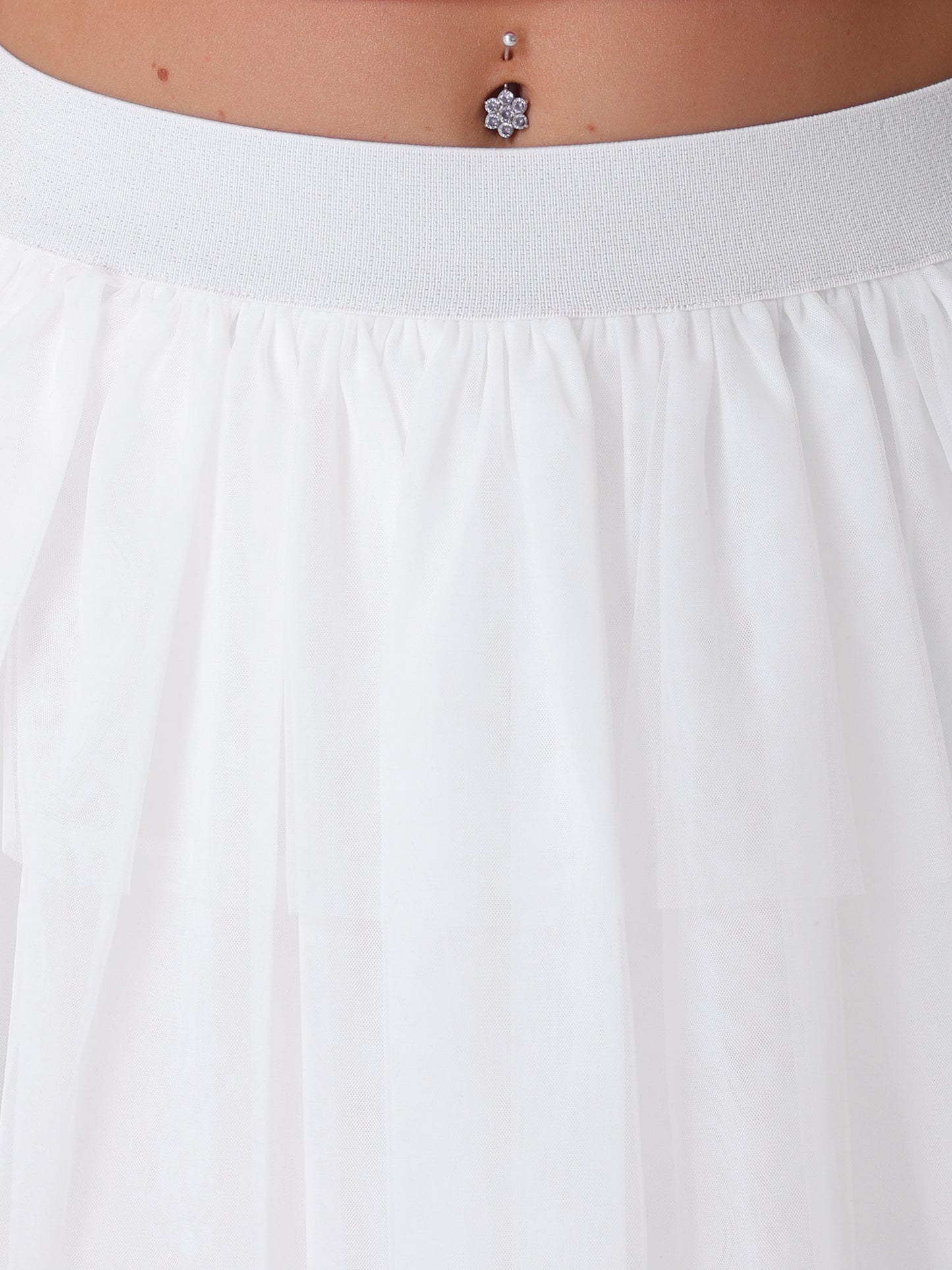 Women's Tulle Skirts Tiered Layered Ballet Dance Bubble Mesh Puffy Mini Skirt