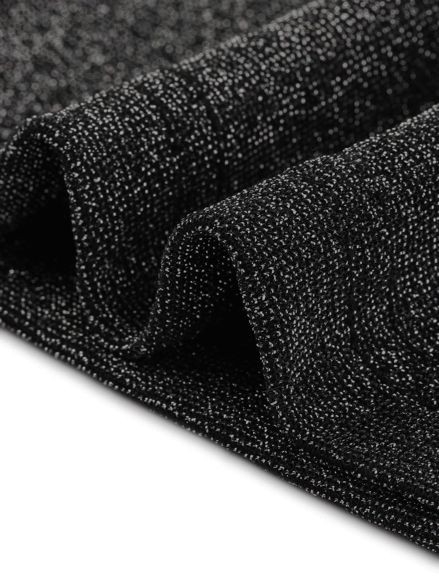 Top de malla sin mangas glamuroso para mujer, top de verano con escote alto fruncido y semitransparente