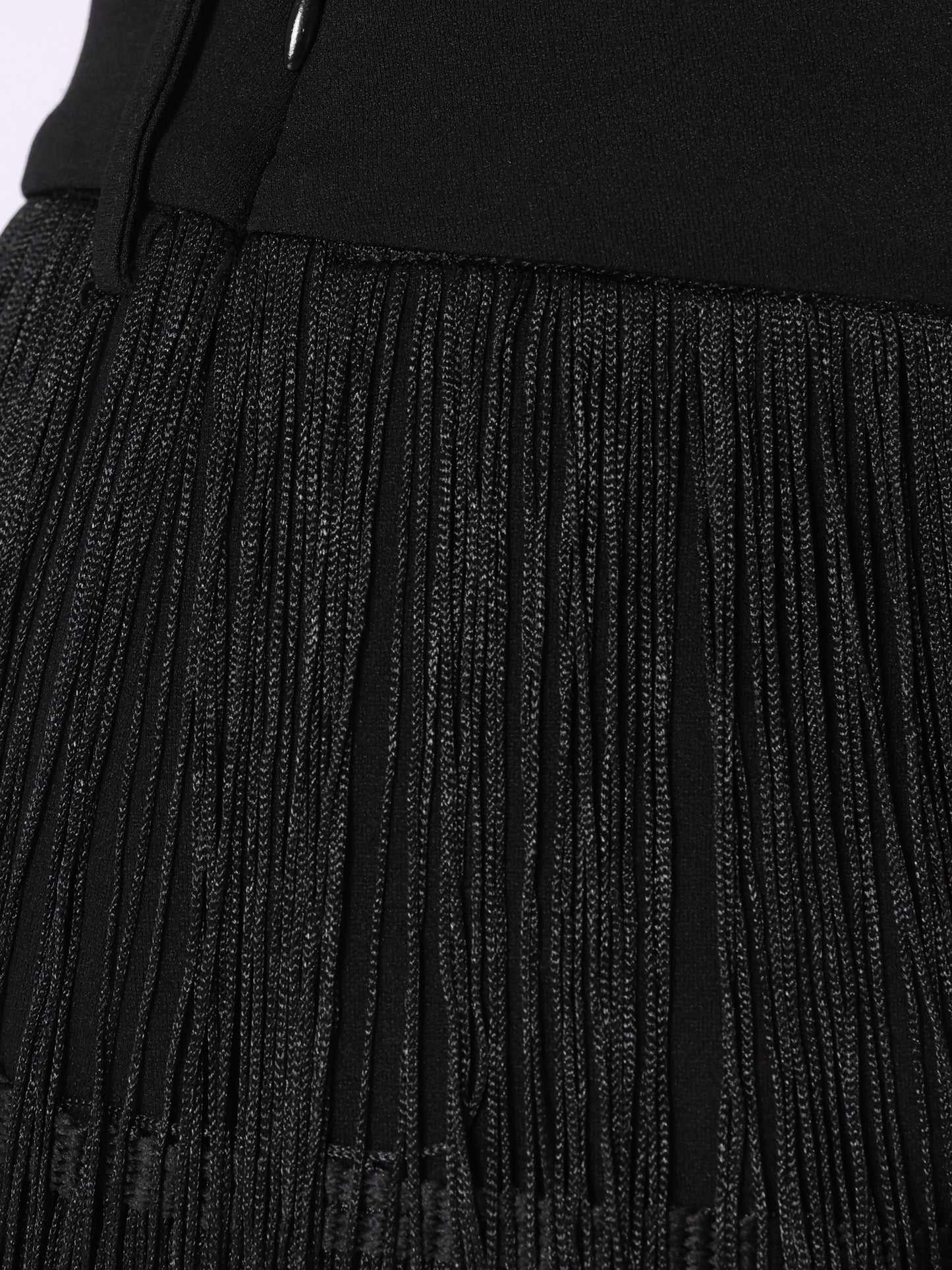 Women's Fringe Trim Skirt High Waist Belted Pencil Mini Skirts
