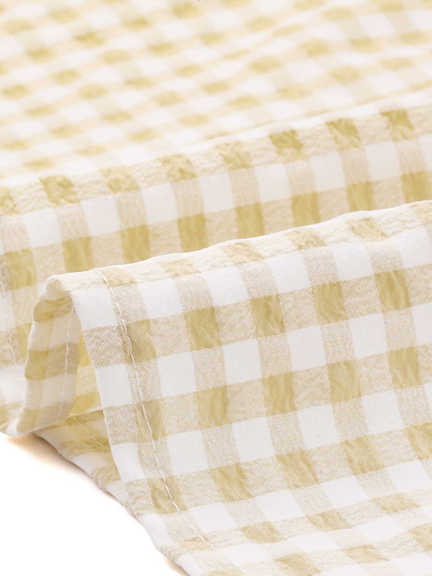 Women's Cap Sleeve Summer Square Neck Gingham Blouse Top