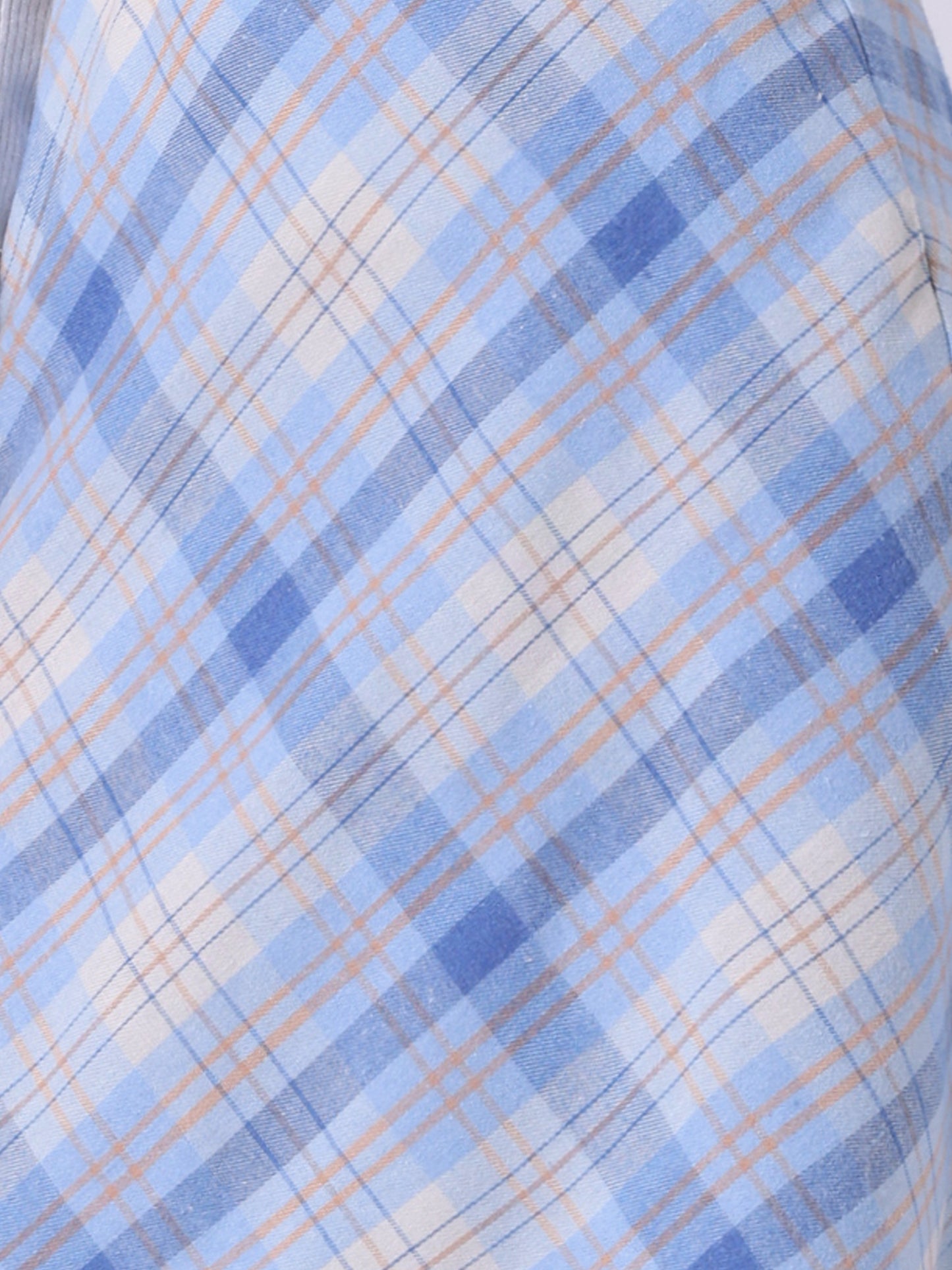 Falda midi vintage de corte A con cintura alta y cinturón para mujer con cuadros escoceses