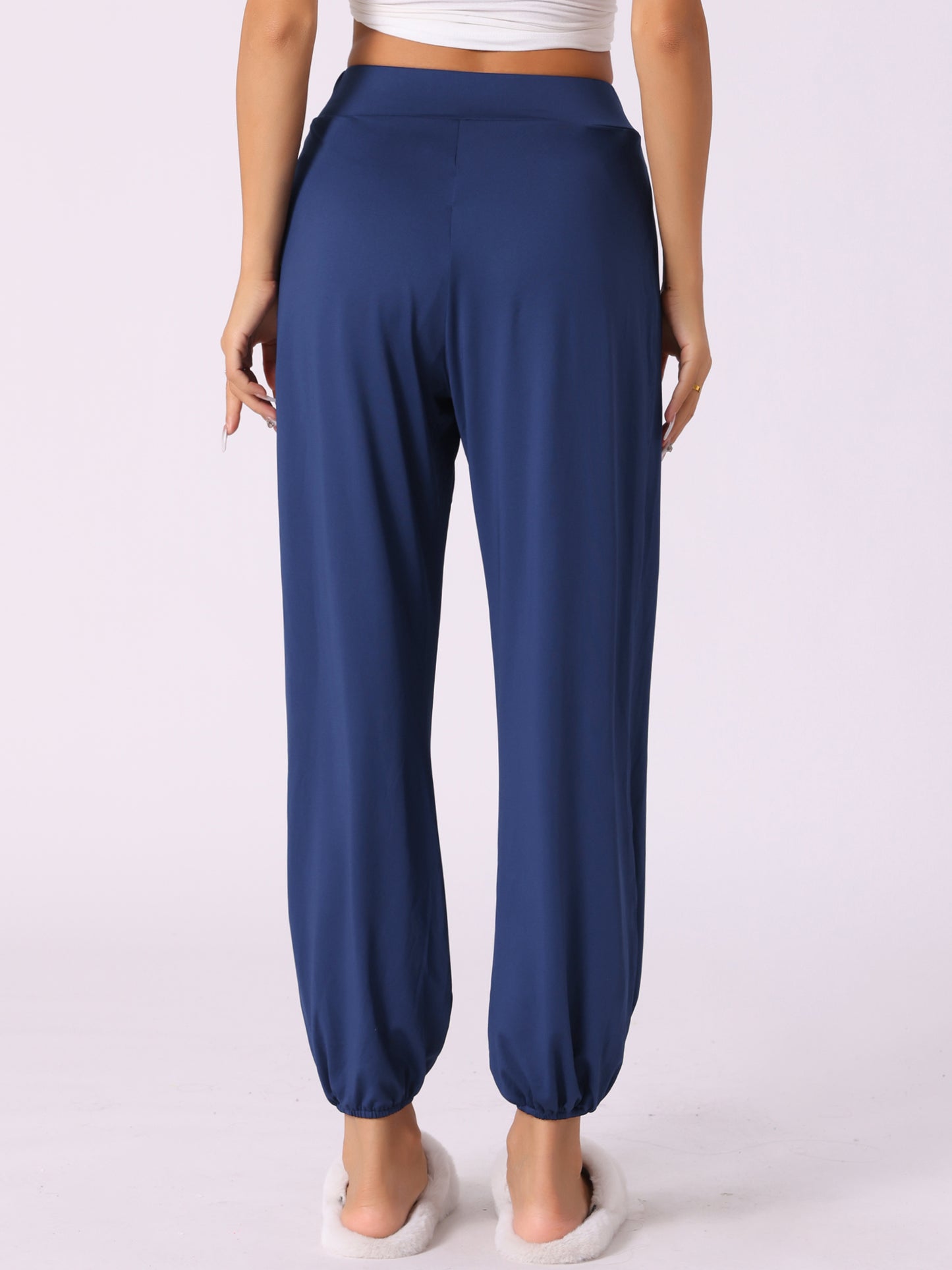 Women's Yoga Harem Pants Side Slit Joggers Sports Beach Cover-up Workout Sweatpants