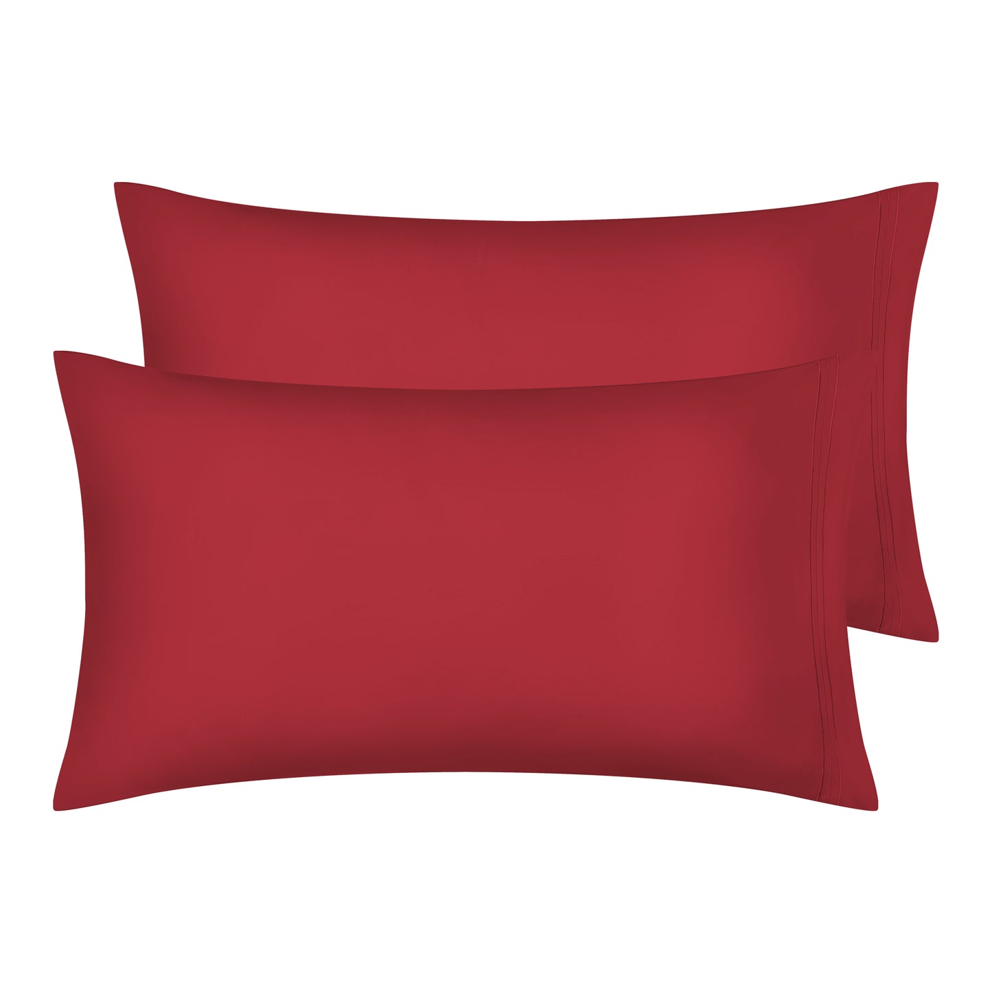 Polyester Pillow Cases Set of 2 for Hair and Skin, Cooling Pillow Covers with Envelope Closure
