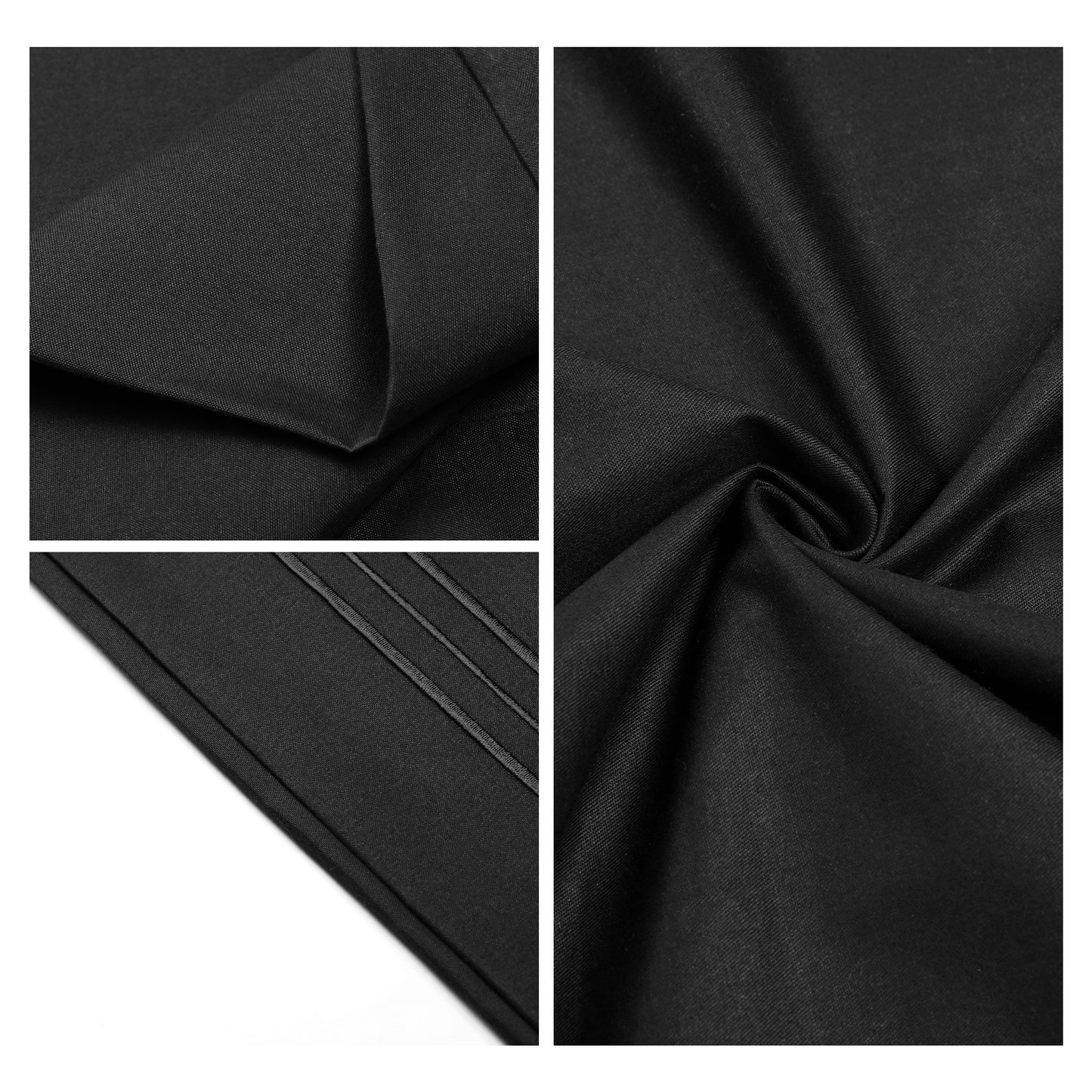 Polyester Pillow Cases Set of 2 for Hair and Skin, Cooling Pillow Covers with Envelope Closure