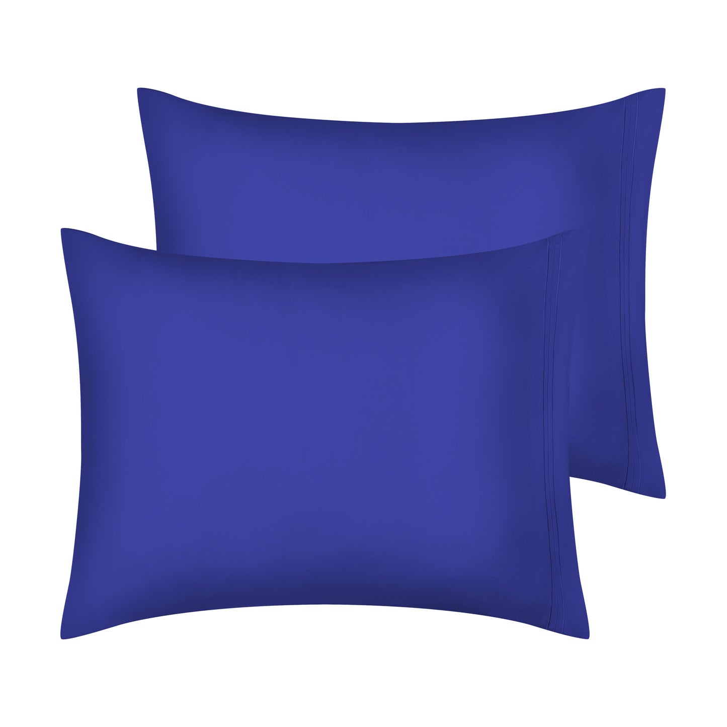 Polyester Pillow Cases Set of 2 for Hair and Skin, Cooling Pillow Covers with Envelope Closure