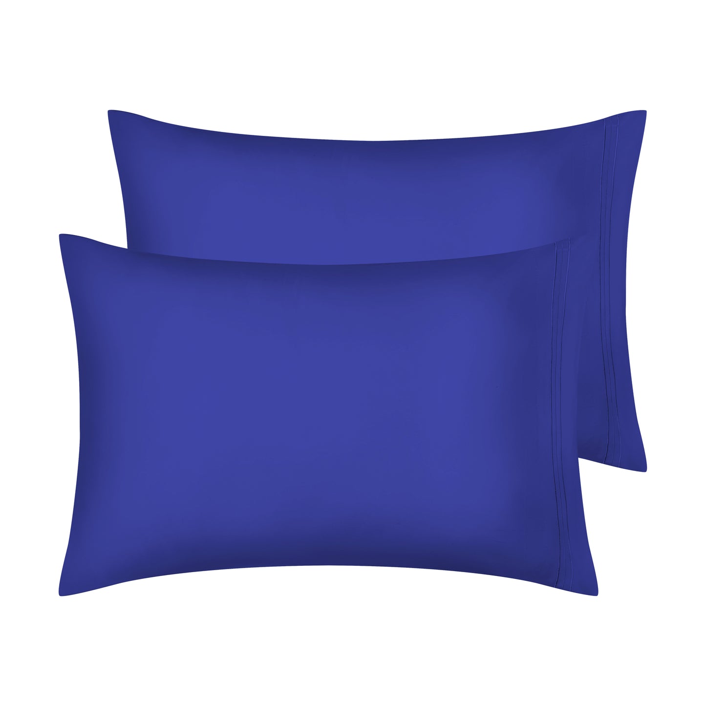 Polyester Pillow Cases Set of 2 for Hair and Skin, Cooling Pillow Covers with Envelope Closure