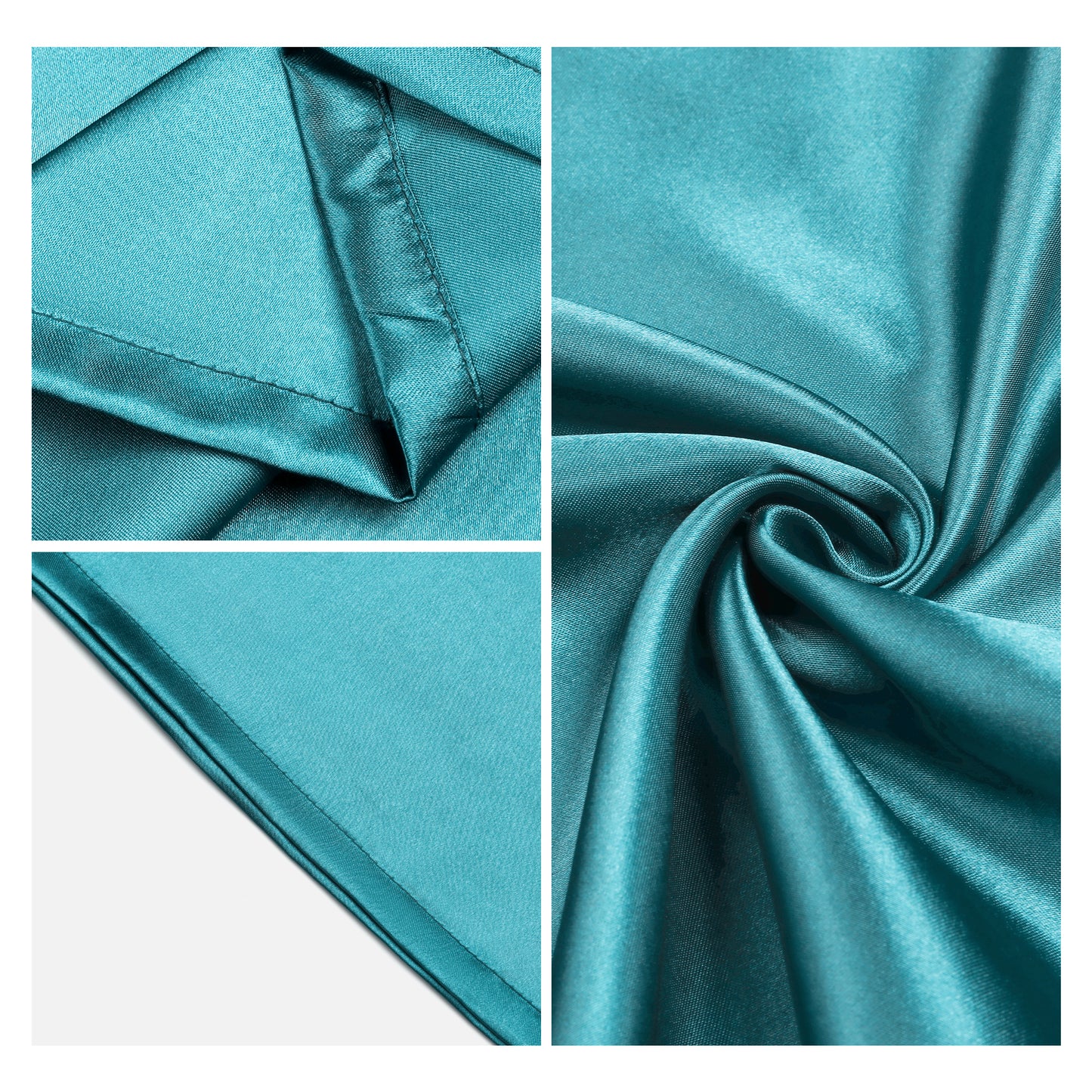 Satin Pillow Cases with 1 Pcs for Hair and Skin Breathable, Covers with Envelope Closure