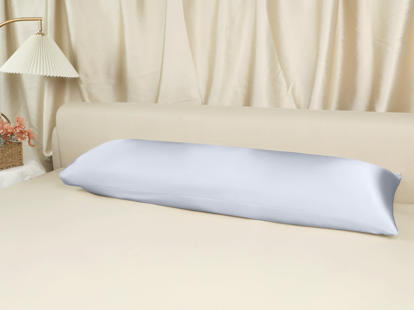 Satin Pillow Cases with 1 Pcs for Hair and Skin Breathable, Covers with Envelope Closure