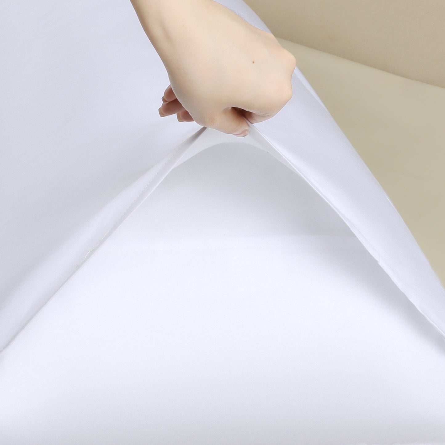 Cotton Pillow Cases, Cooling Pillow with 1 Pcs Covers with Envelope Closure