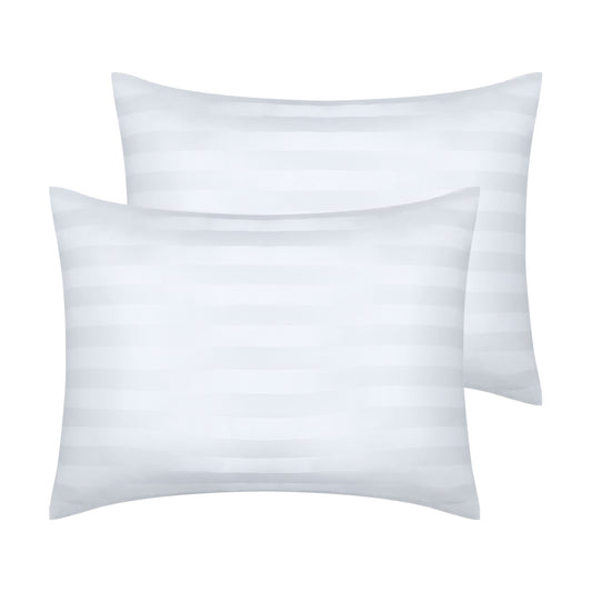 Satin Pillow Cases Set of 2 for Hair and Skin Breathable, Cooling Pillow Covers with Envelope Closure