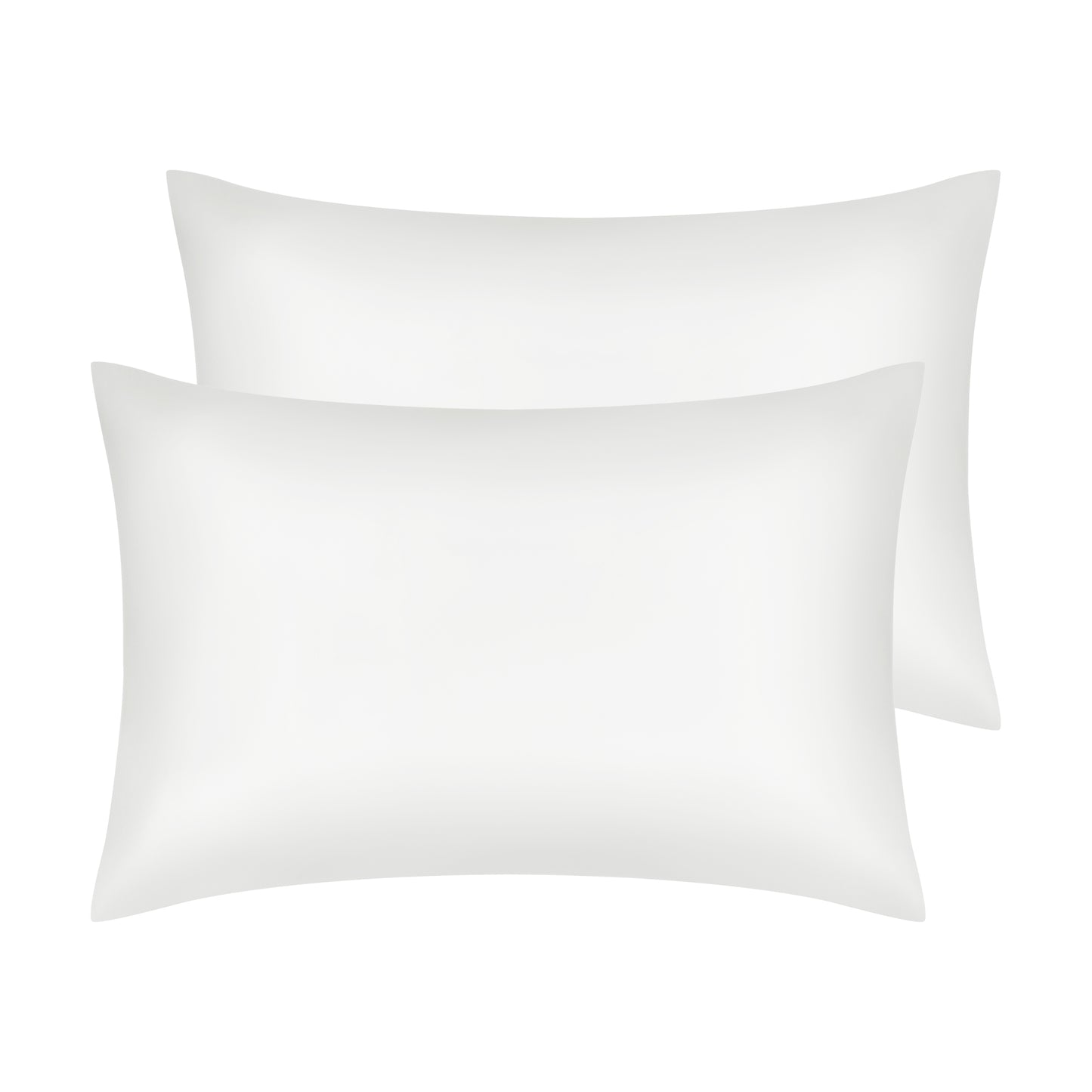 Satin Pillow Cases for Hair and Skin, Cooling Pillow Covers Set of 2 with Envelope Closure