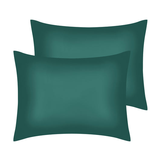 Satin Pillow Cases for Hair and Skin, Cooling Pillow Covers Set of 2 with Envelope Closure