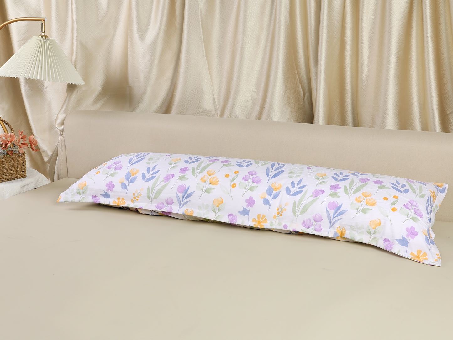 Pillowcase for Hair and Skin Breathable, 1 Pcs Soft Floral Pillow Cases with Envelope Closure