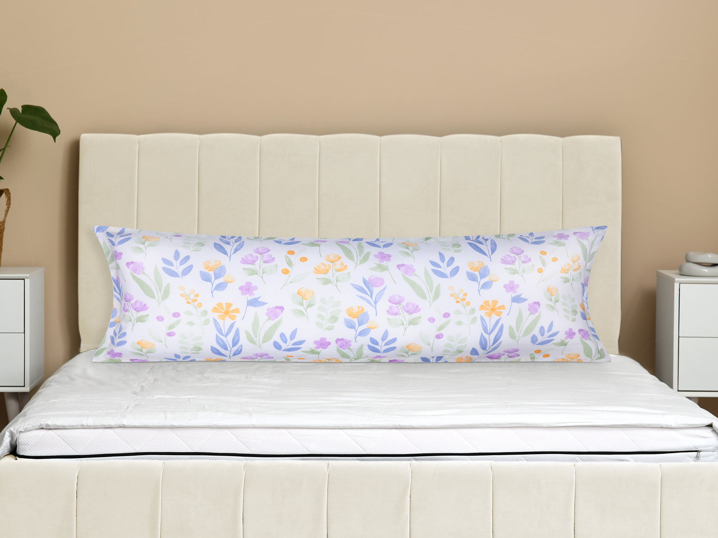 Pillowcase for Hair and Skin Breathable, 1 Pcs Soft Floral Pillow Cases with Envelope Closure