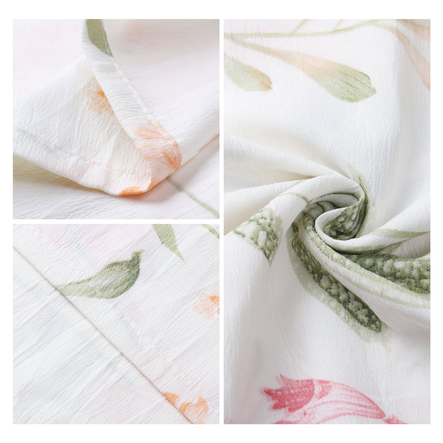 Pillowcase for Hair and Skin Breathable, 1 Pcs Soft Floral Pillow Cases with Envelope Closure